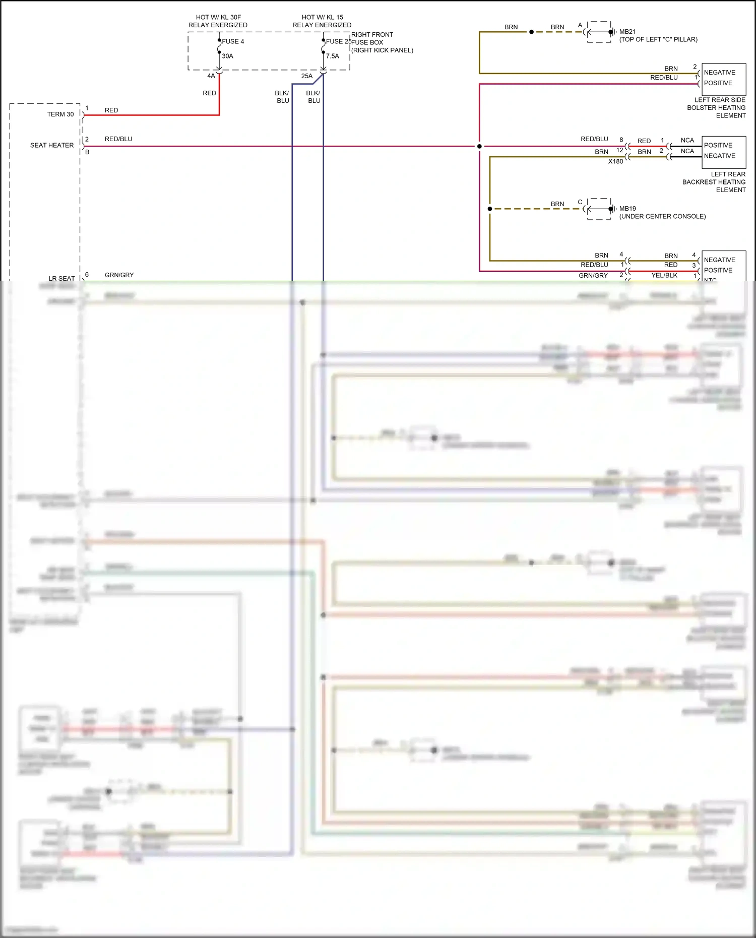 Wiring diagram term 30 for Porsche Panamera 4 970 facelift (2013-2016) (10 of 96)