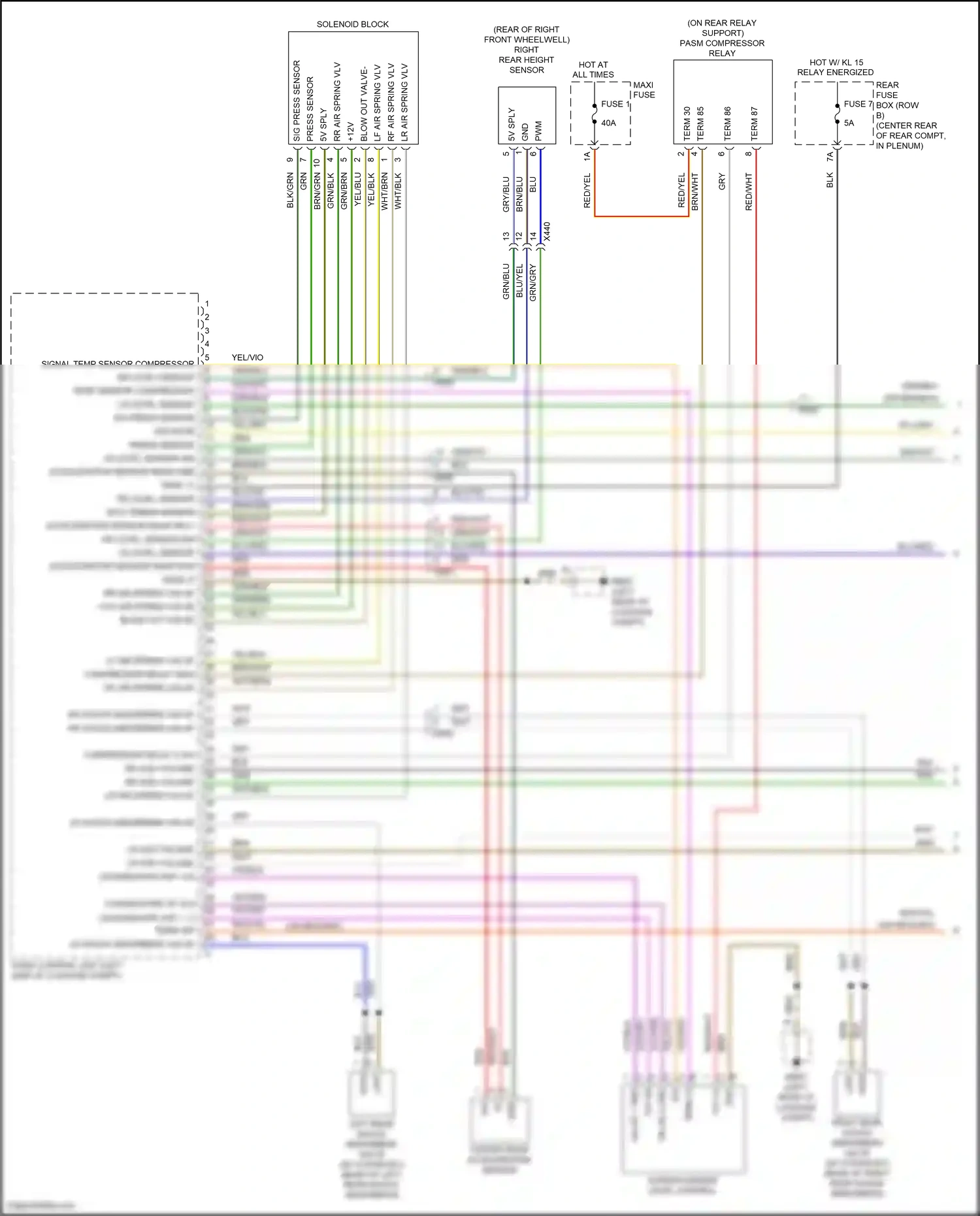 Wiring diagram term 87 for Porsche Panamera 4 970 facelift (2013-2016) (7 of 32)