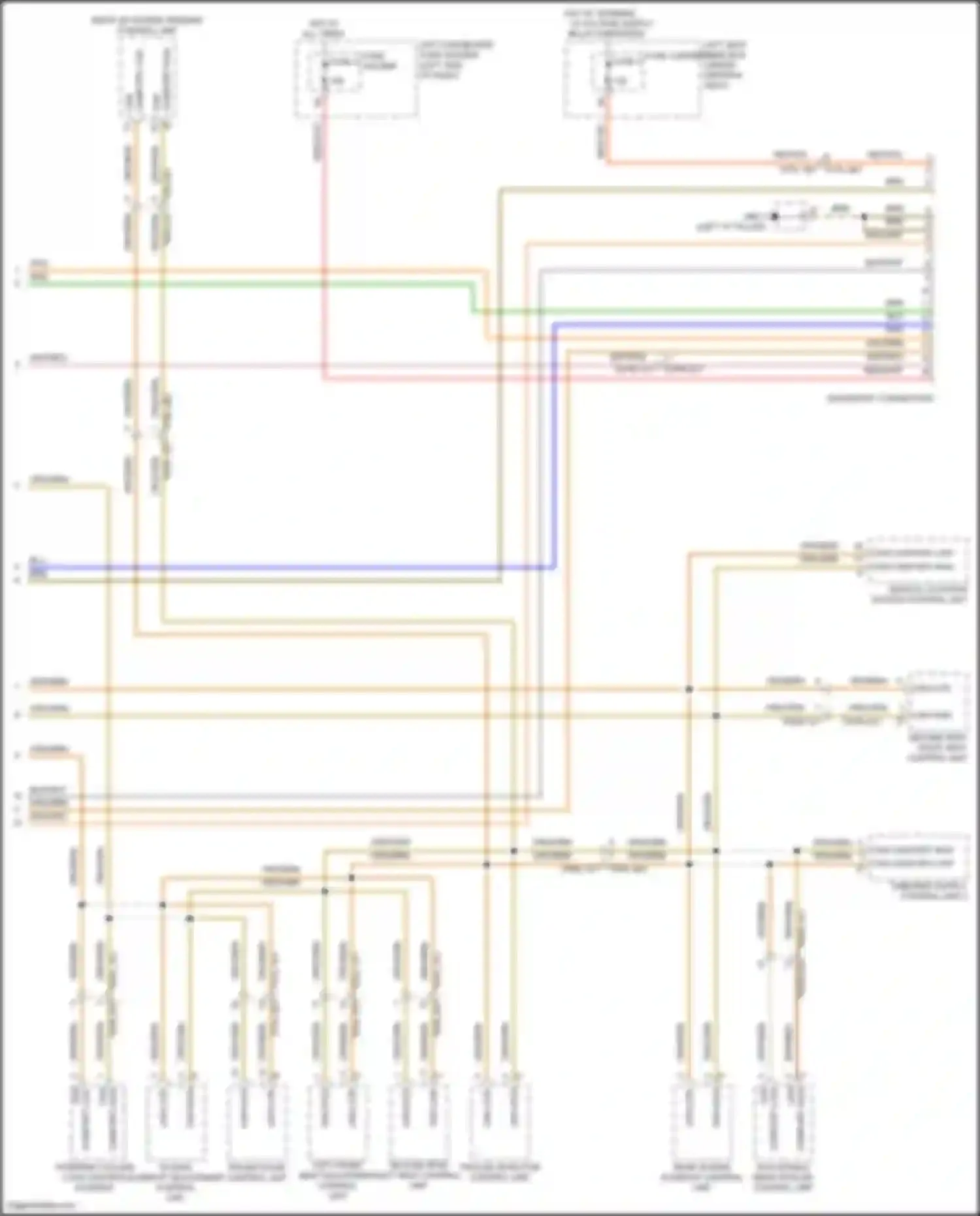 Panamera 4 Porsche 971 facelift (2020-2023): Computer data lines circuit (5 of 5)