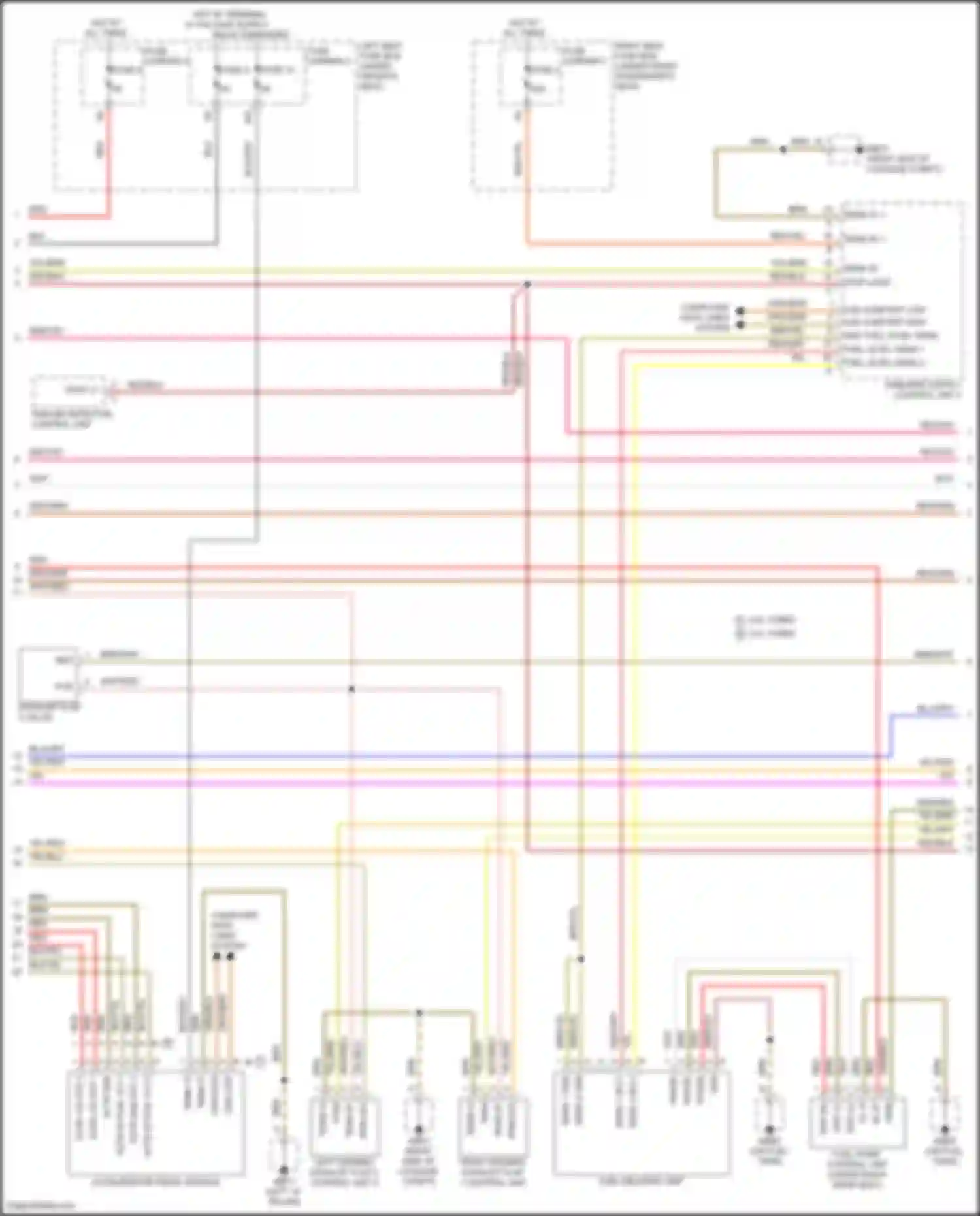 Panamera 4 Porsche 971 facelift (2020-2023): Wiring diagram engine performance 2.9l turbo hybrid, engine controls circuit (6 of 8)