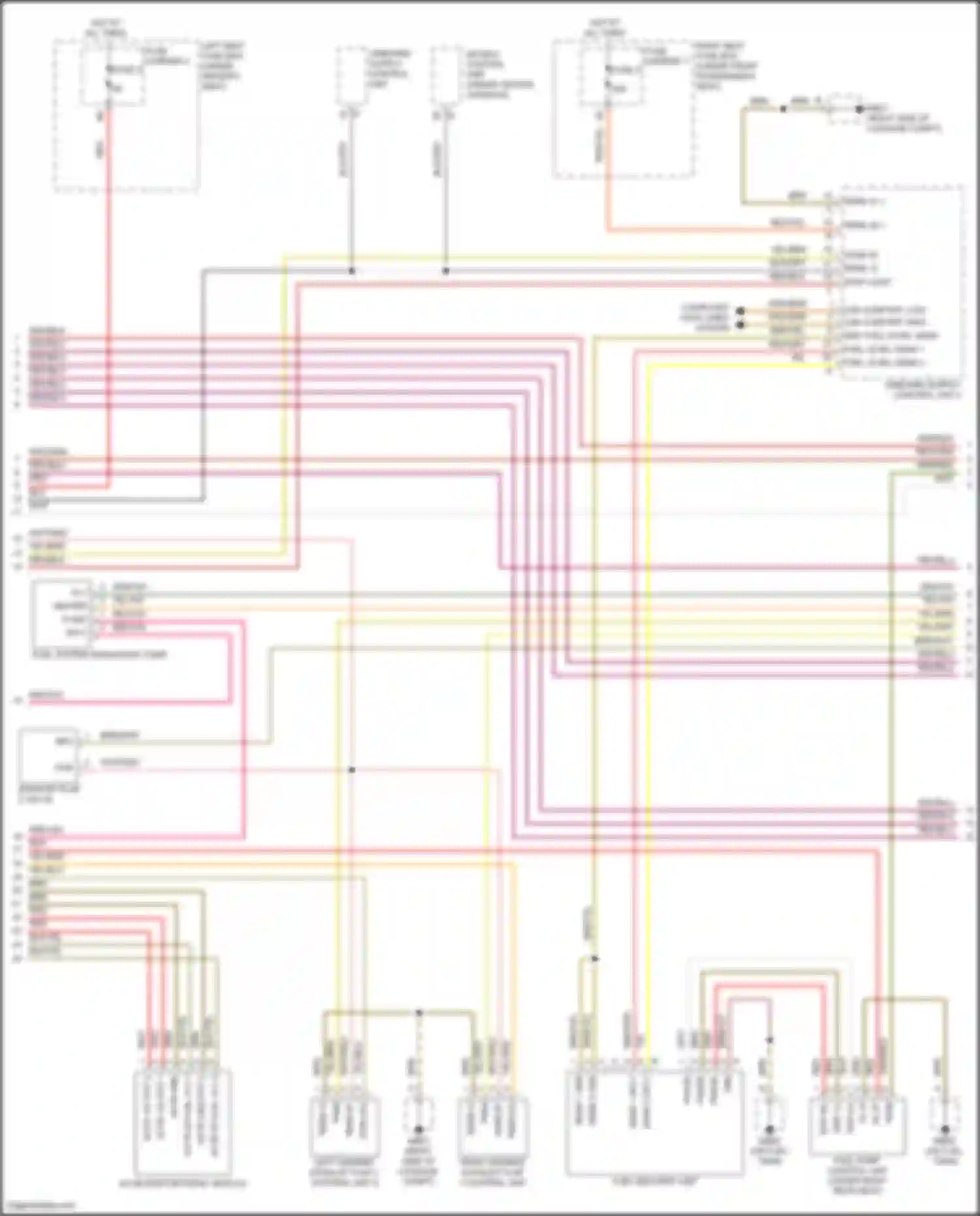 Panamera 4 Porsche 971 facelift (2020-2023): Wiring diagram engine performance 4.0l turbo hybrid, engine controls circuit (7 of 9)