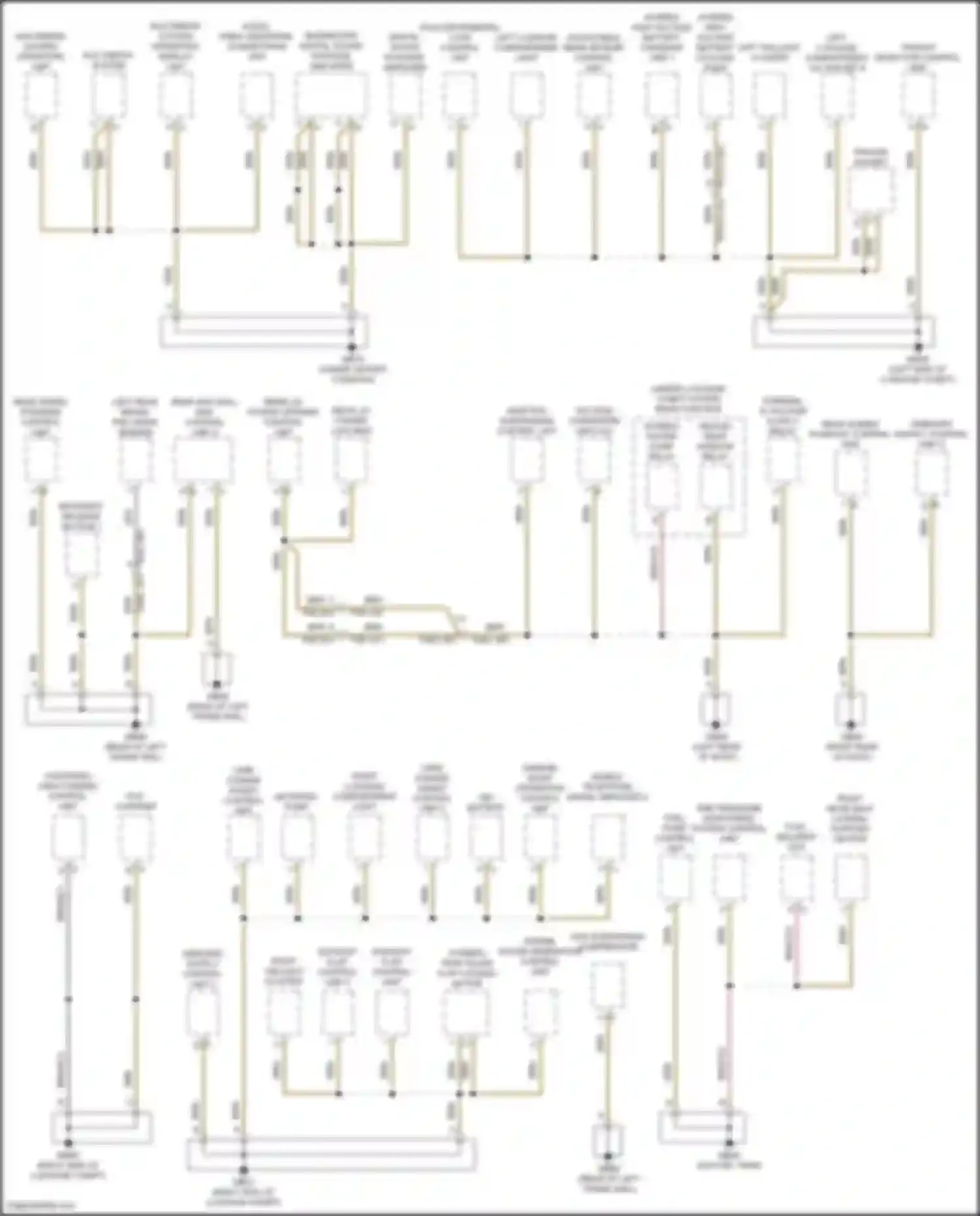 Panamera 4 Porsche 971 facelift (2020-2023): Ground distribution circuit (6 of 6)