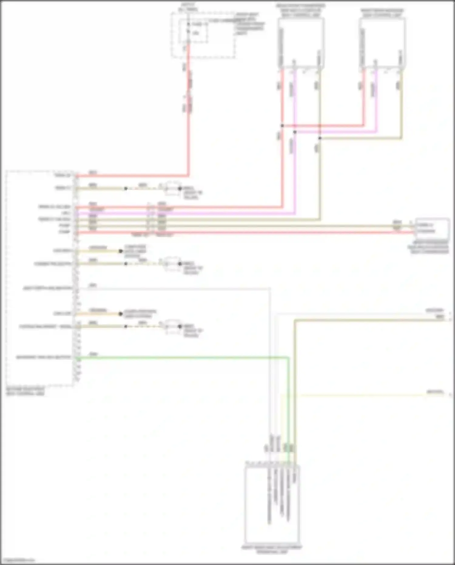 Panamera 4 Porsche 971 facelift (2020-2023): Right rear memory seat circuit (1 of 2)