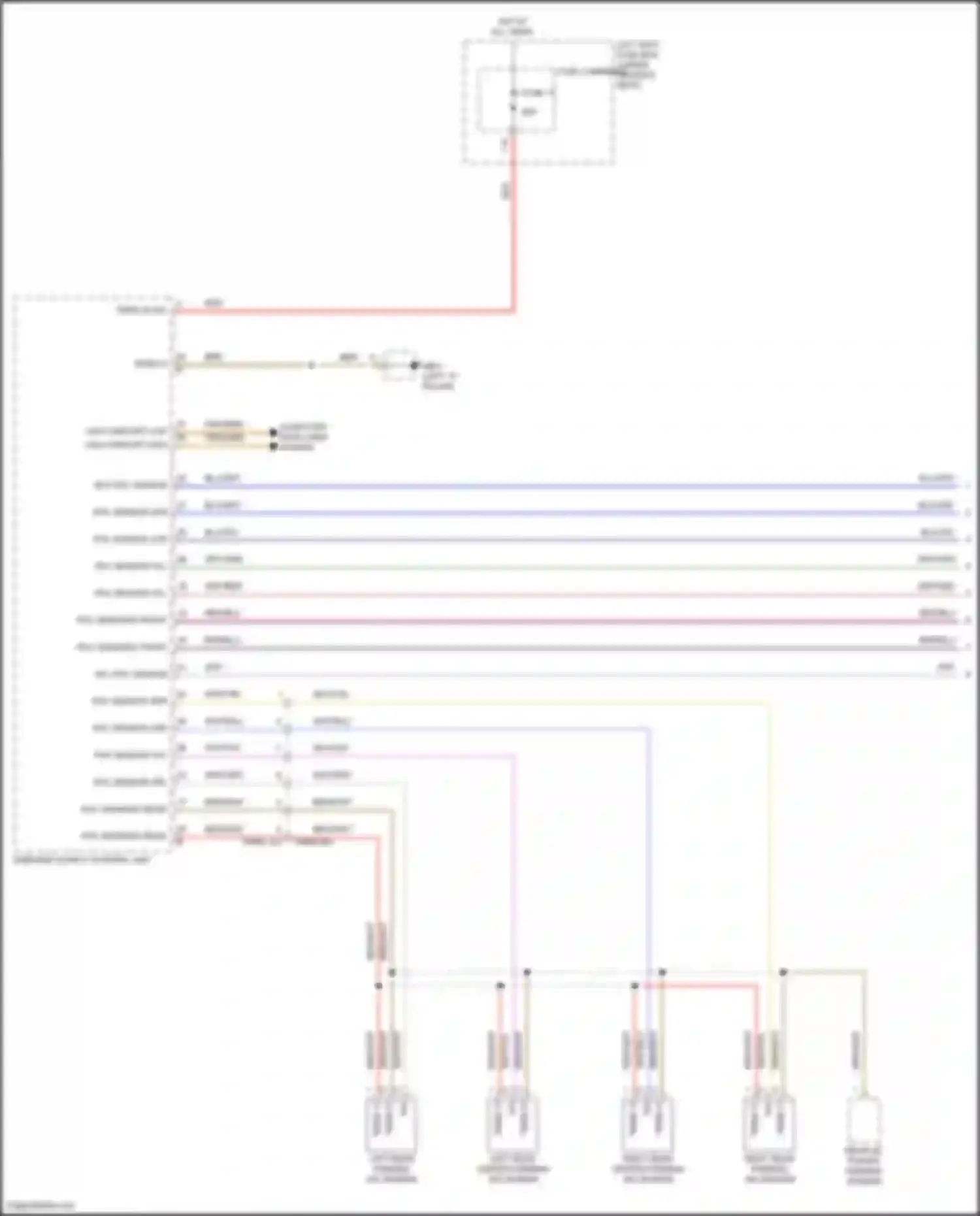 Panamera 4 Porsche 971 facelift (2020-2023): Parking assistant circuit (1 of 2)
