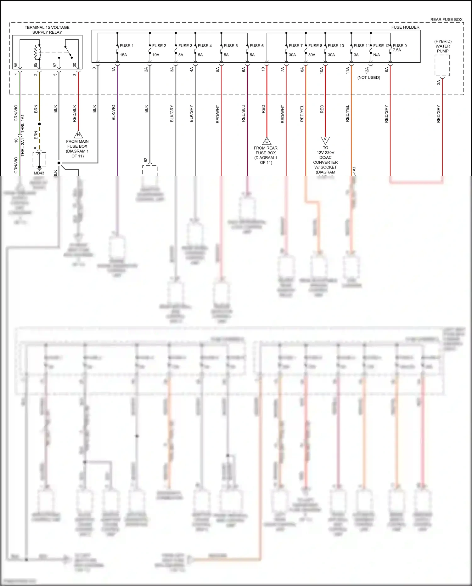 Wiring diagram automatic gearbox control unit for Porsche Panamera 4 971 facelift (2020-2023) (5 of 7)