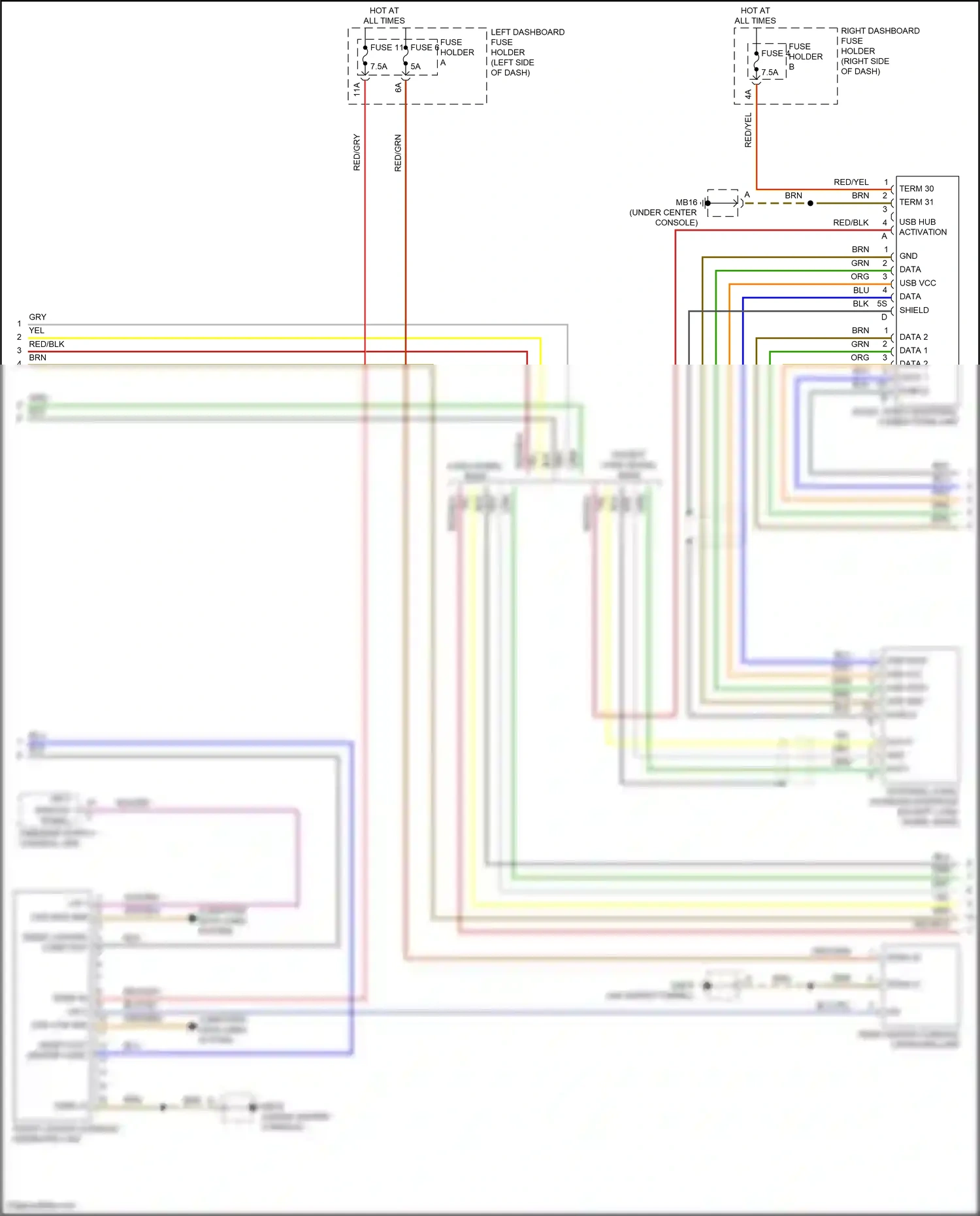 Wiring diagram computer data lines system for Porsche Panamera 4 971 facelift (2020-2023) (106 of 138)