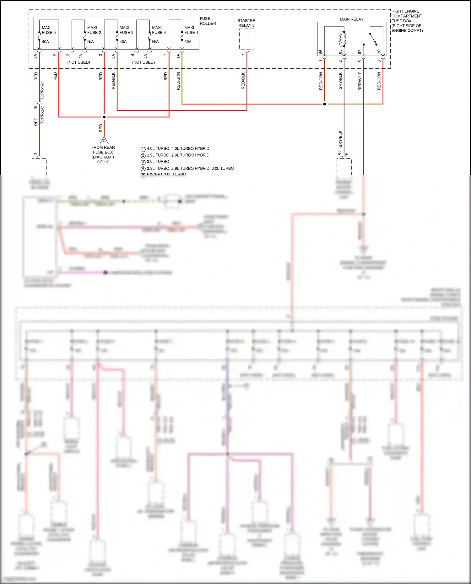 Wiring diagram computer data lines system for Porsche Panamera 4 971 facelift (2020-2023) (66 of 138)
