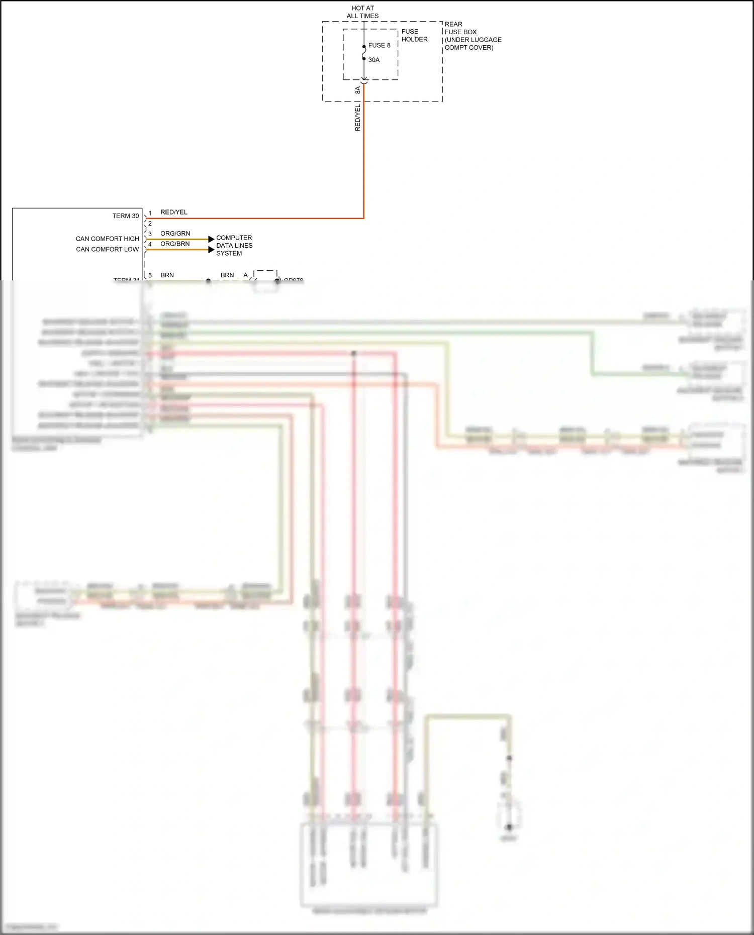 Wiring diagram computer data lines system for Porsche Panamera 4 971 facelift (2020-2023) (71 of 138)