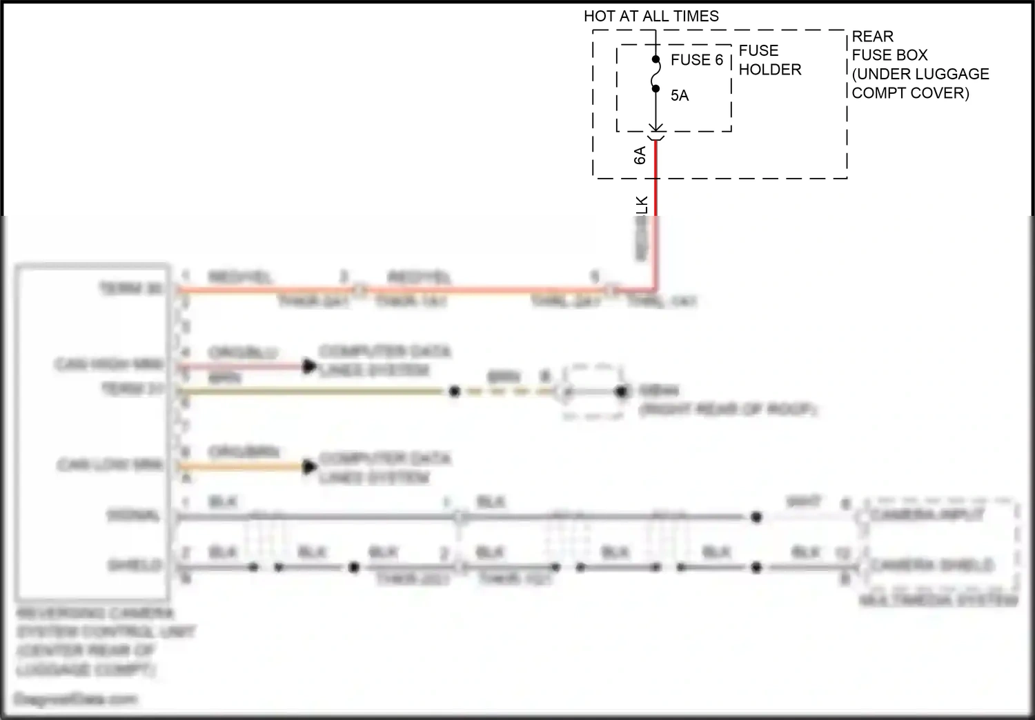 Wiring diagram computer data lines system for Porsche Panamera 4 971 facelift (2020-2023) (100 of 138)