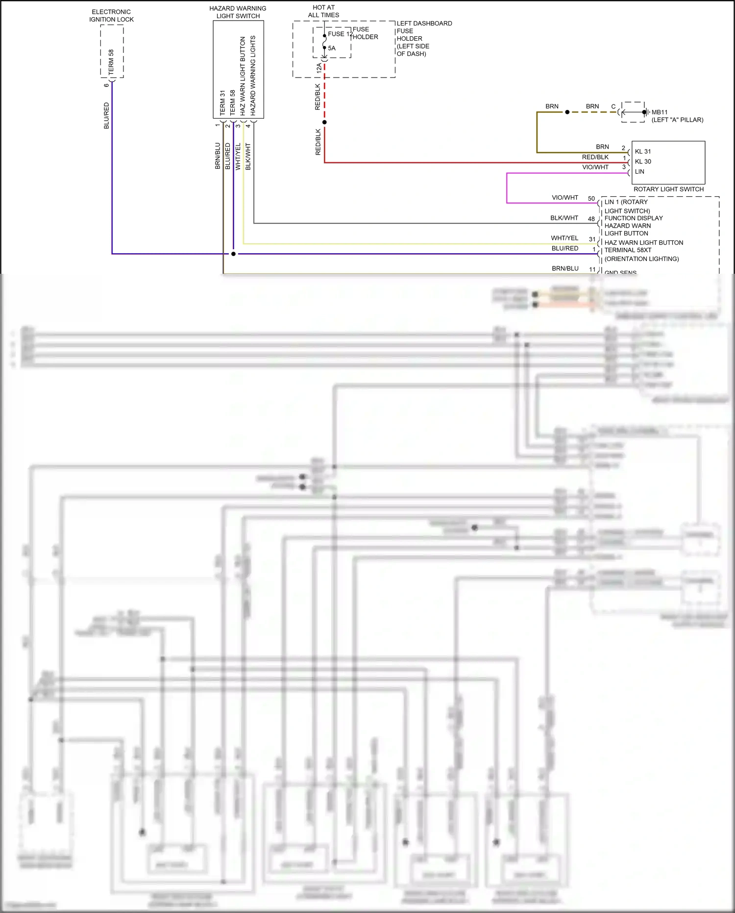 Wiring diagram computer data lines system for Porsche Panamera 4 971 facelift (2020-2023) (3 of 138)
