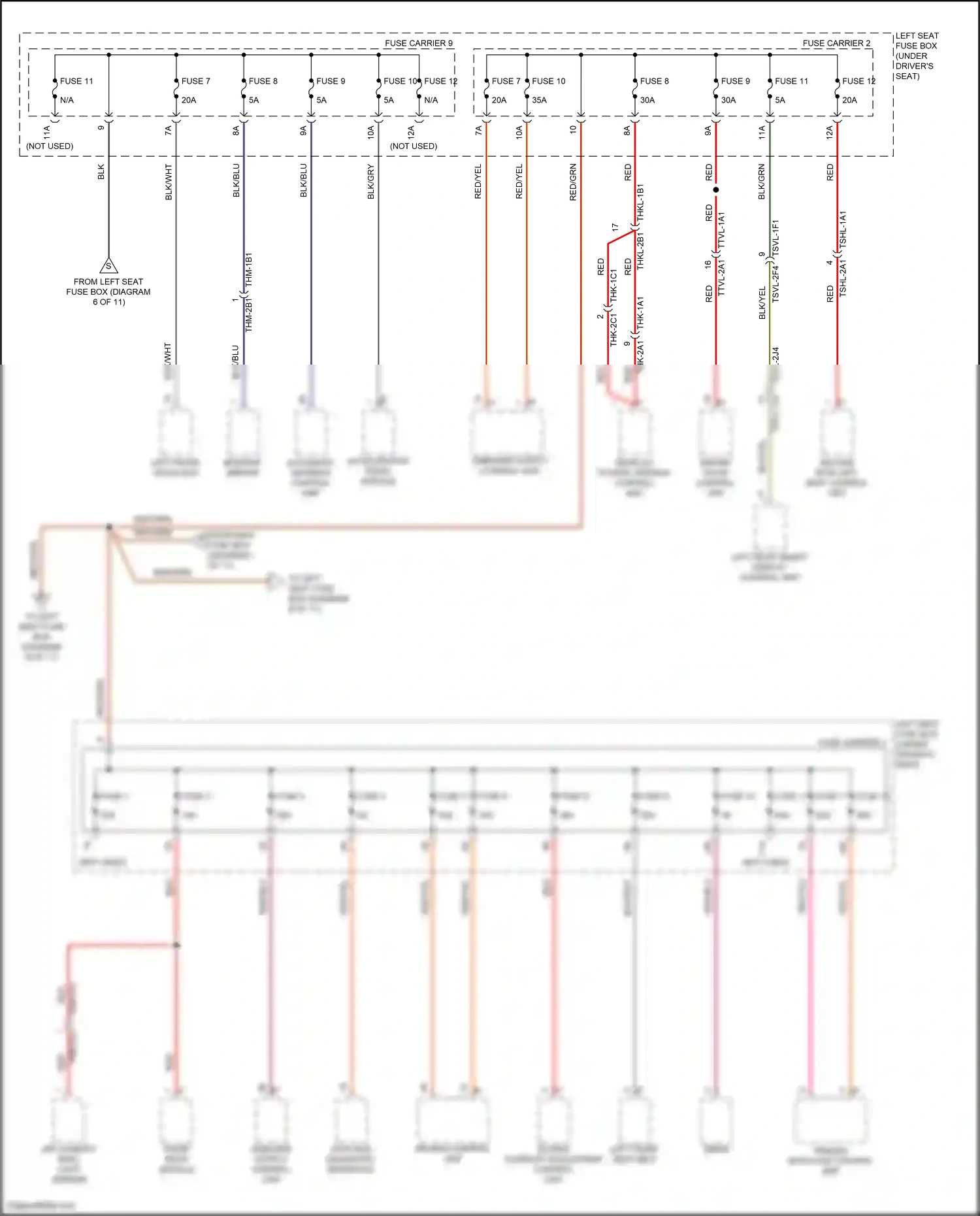 Wiring diagram data bus diagnostic interface for Porsche Panamera 4 971 facelift (2020-2023) (6 of 6)