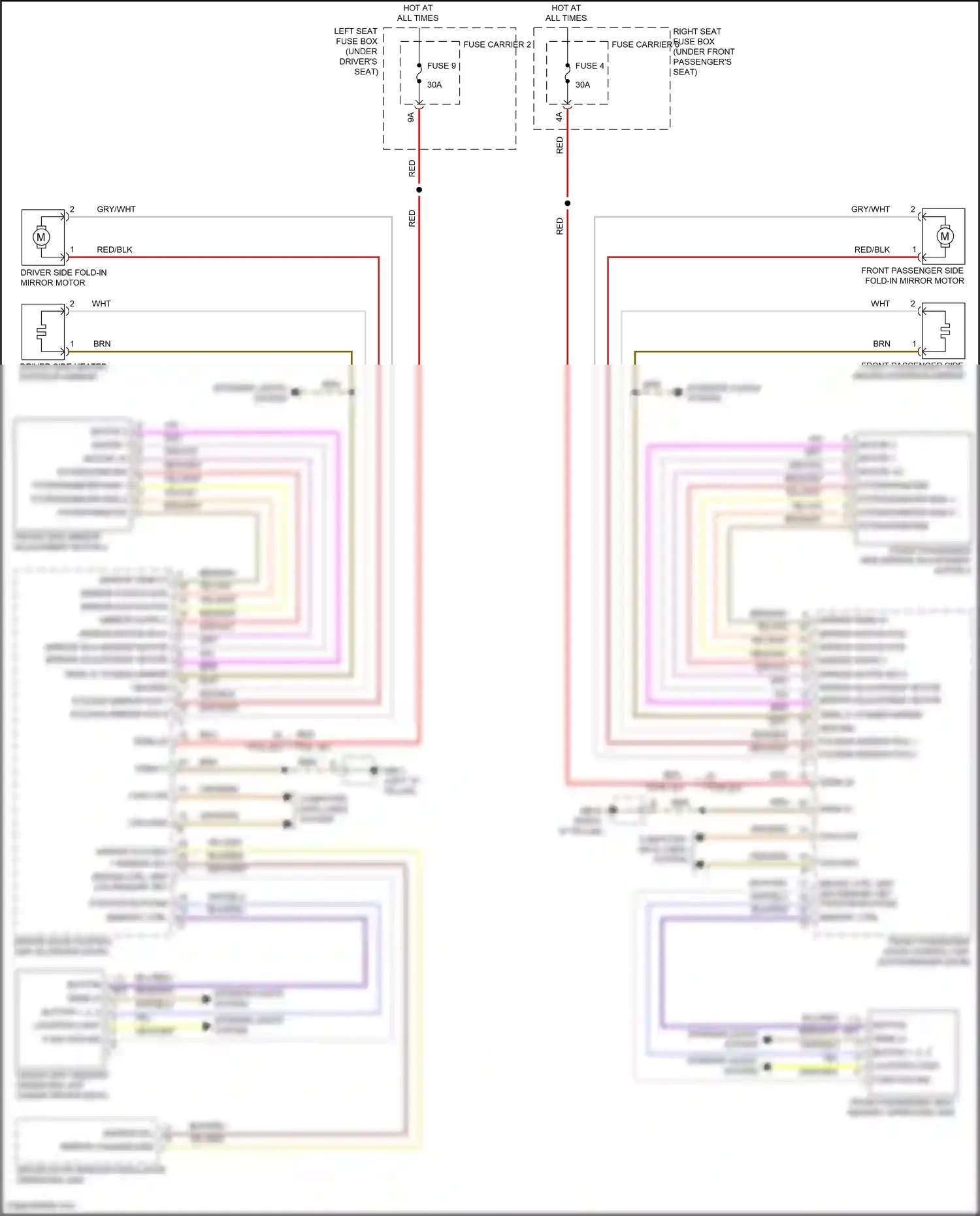 Wiring diagram driver ctrl unit led memory set for Porsche Panamera 4 971 facelift (2020-2023) (1 of 1)