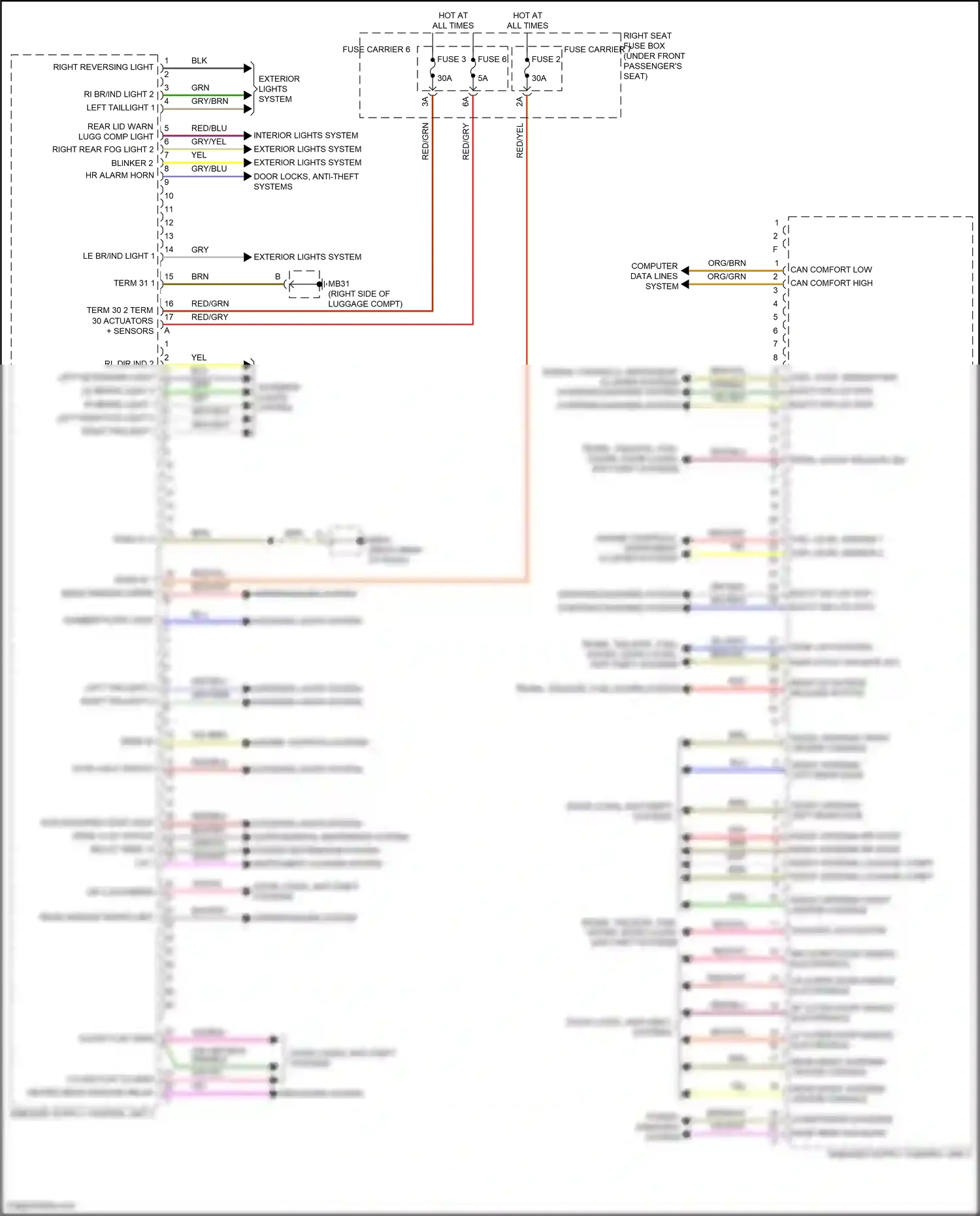 Wiring diagram engine controls system for Porsche Panamera 4 971 facelift (2020-2023) (2 of 2)