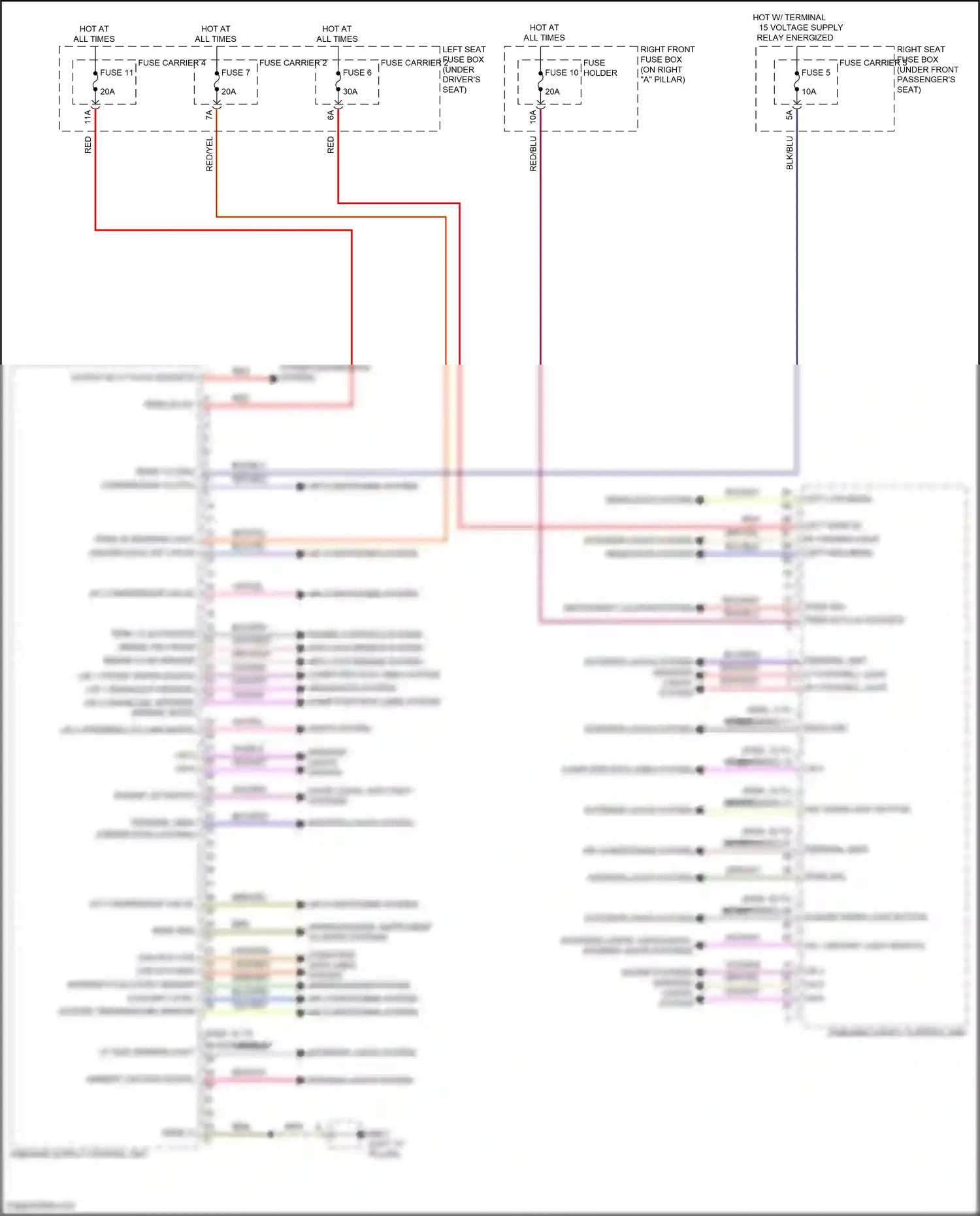Wiring diagram engine controls system for Porsche Panamera 4 971 facelift (2020-2023) (1 of 2)