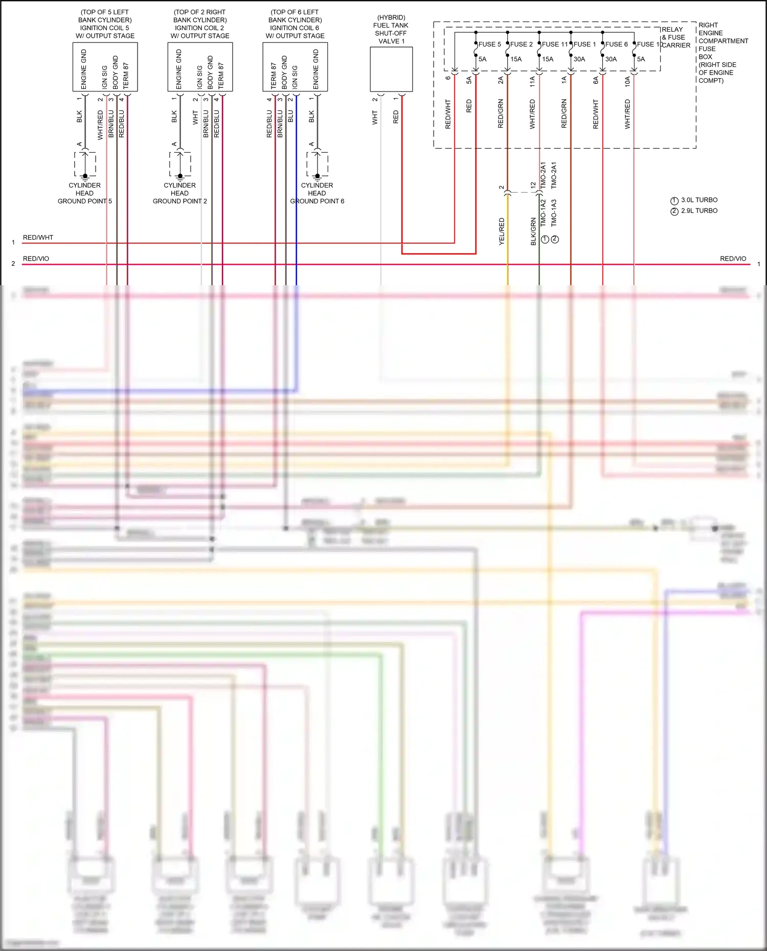 Wiring diagram engine gnd for Porsche Panamera 4 971 facelift (2020-2023) (2 of 10)