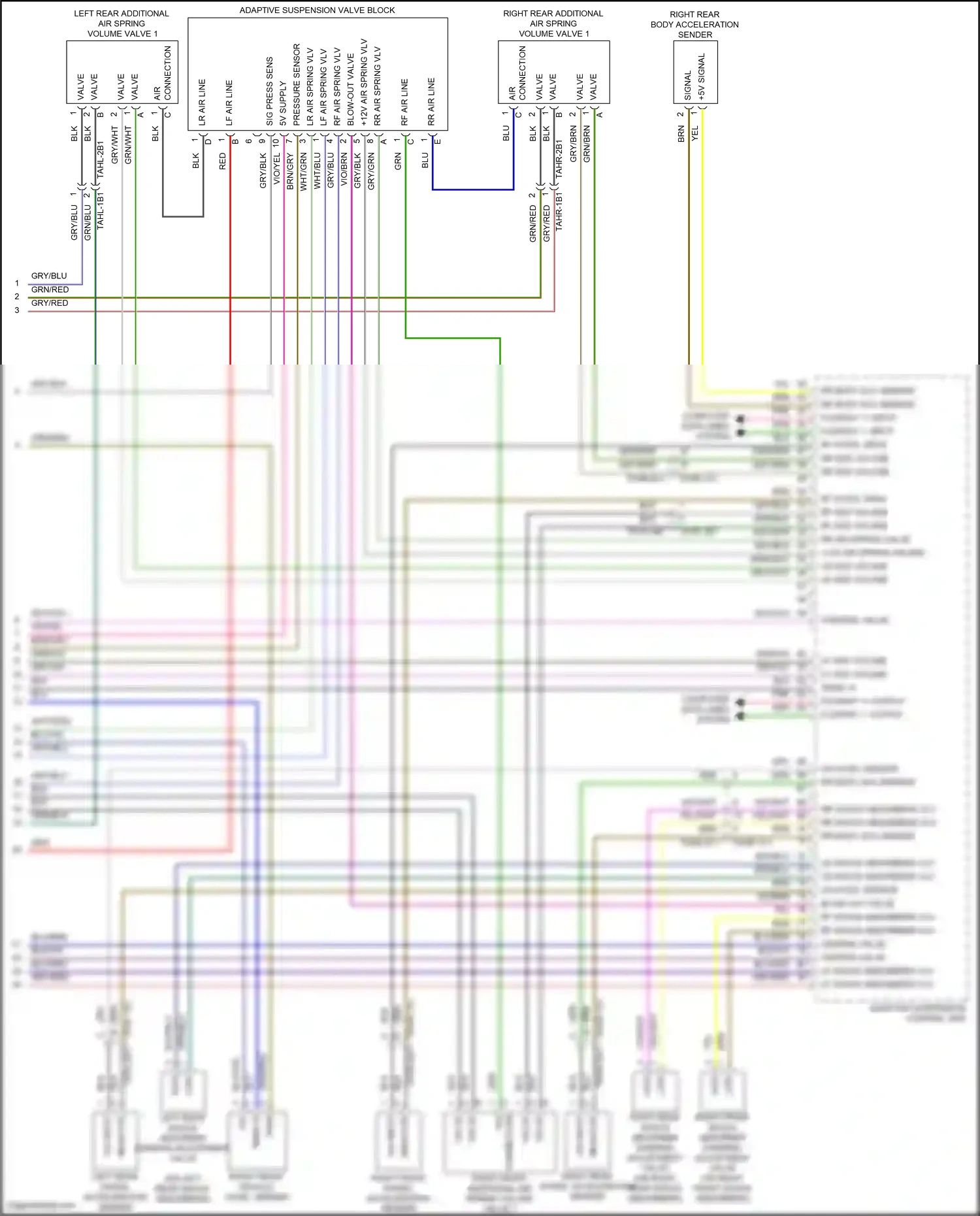 Wiring diagram flexray 1- input for Porsche Panamera 4 971 facelift (2020-2023) (5 of 10)