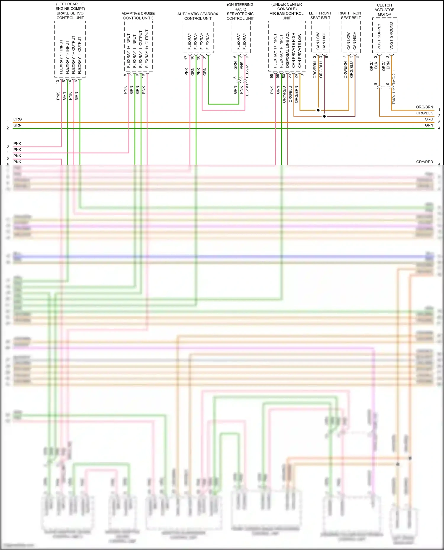 Wiring diagram front camera image processing control unit for Porsche Panamera 4 971 facelift (2020-2023) (1 of 1)
