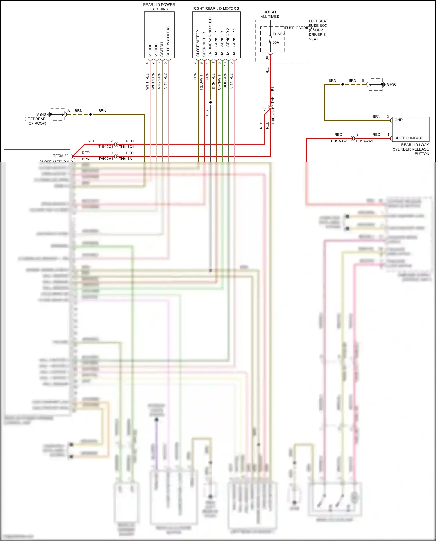 Wiring diagram hall sensor for Porsche Panamera 4 971 facelift (2020-2023) (8 of 9)