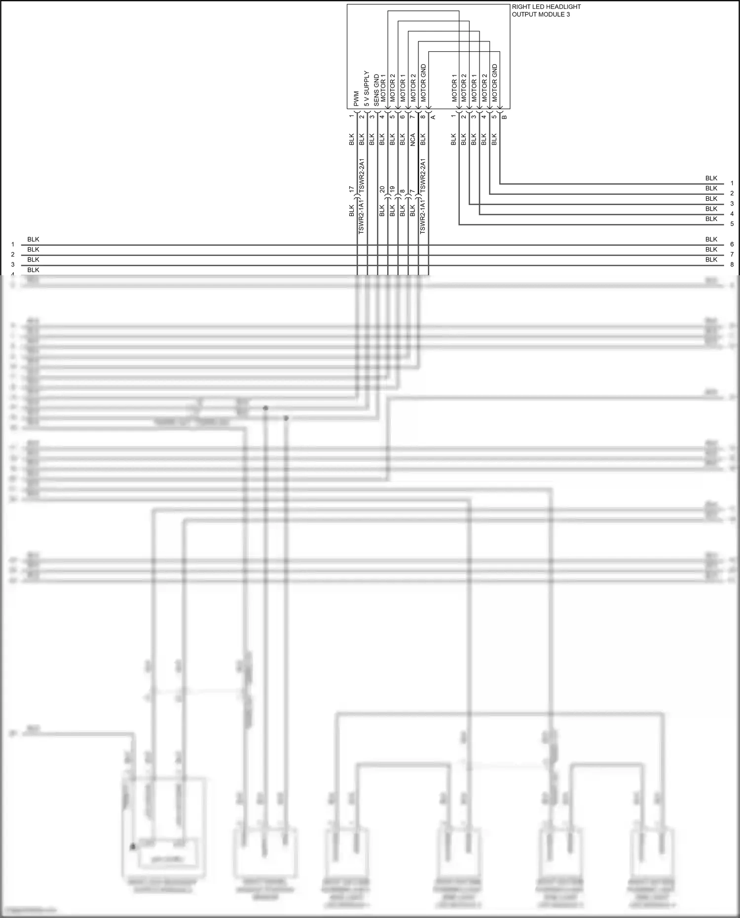 Wiring diagram led cathode for Porsche Panamera 4 971 facelift (2020-2023) (8 of 9)