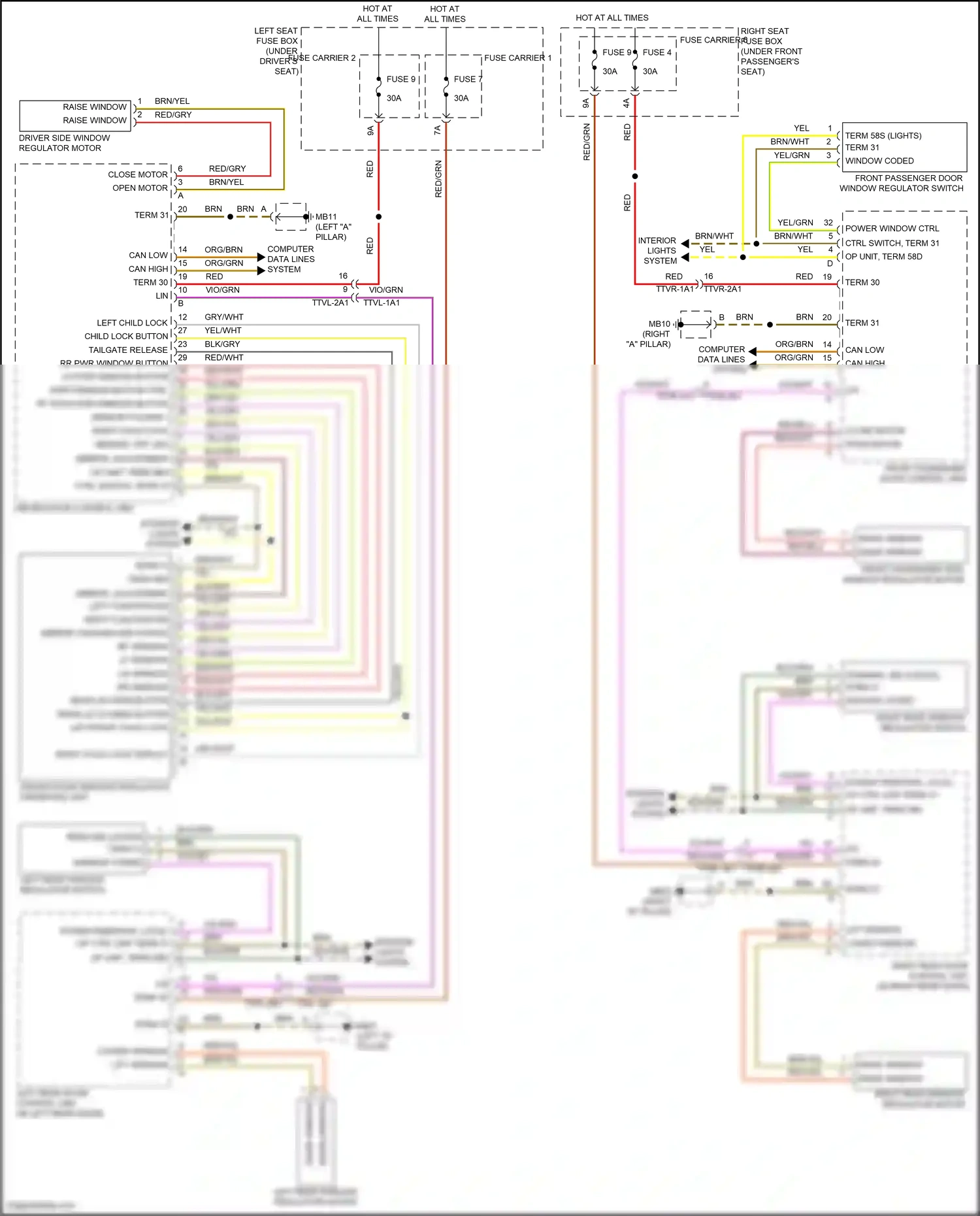 Wiring diagram right function ind for Porsche Panamera 4 971 facelift (2020-2023) (1 of 1)
