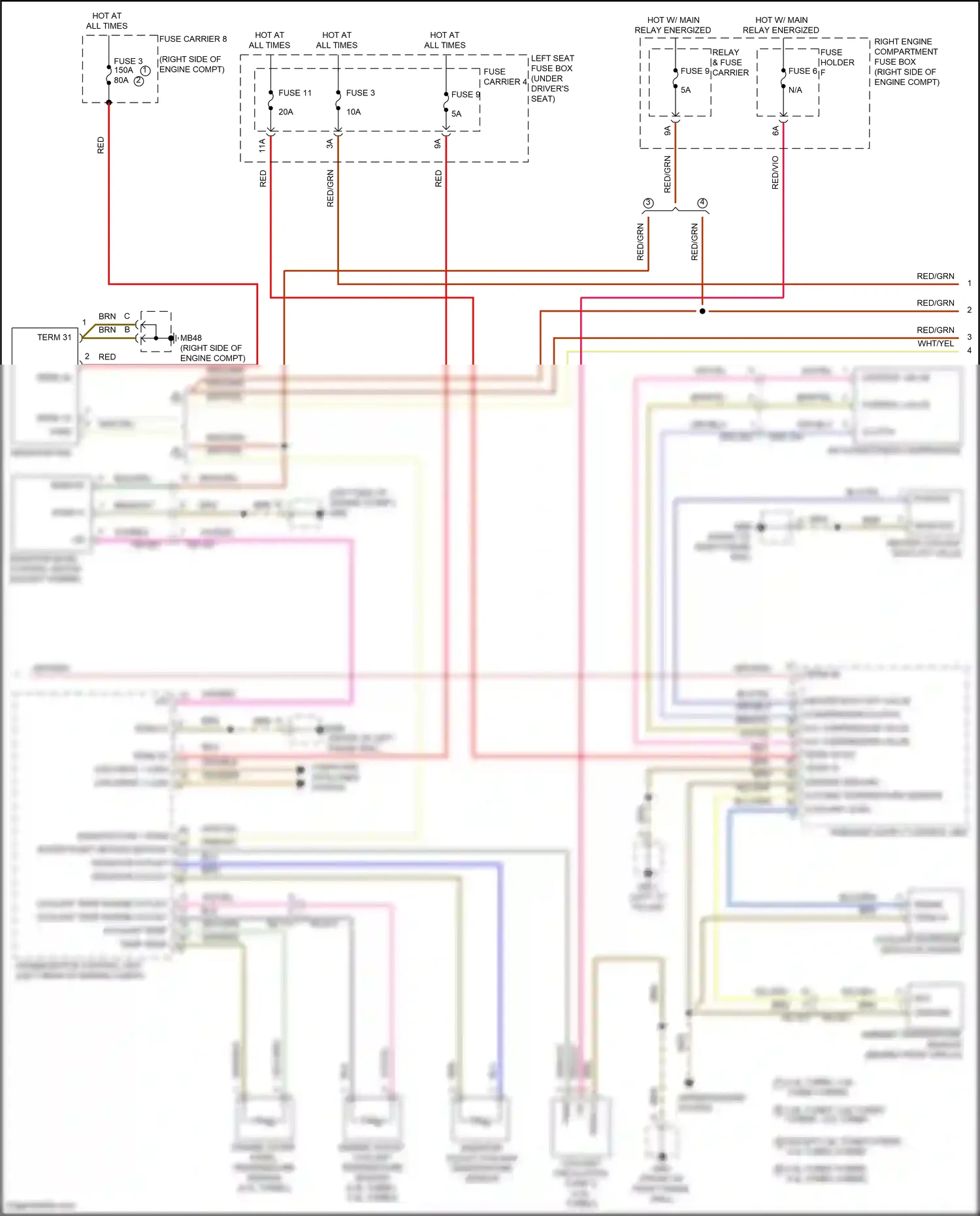 Wiring diagram sensor ground for Porsche Panamera 4 971 facelift (2020-2023) (2 of 2)
