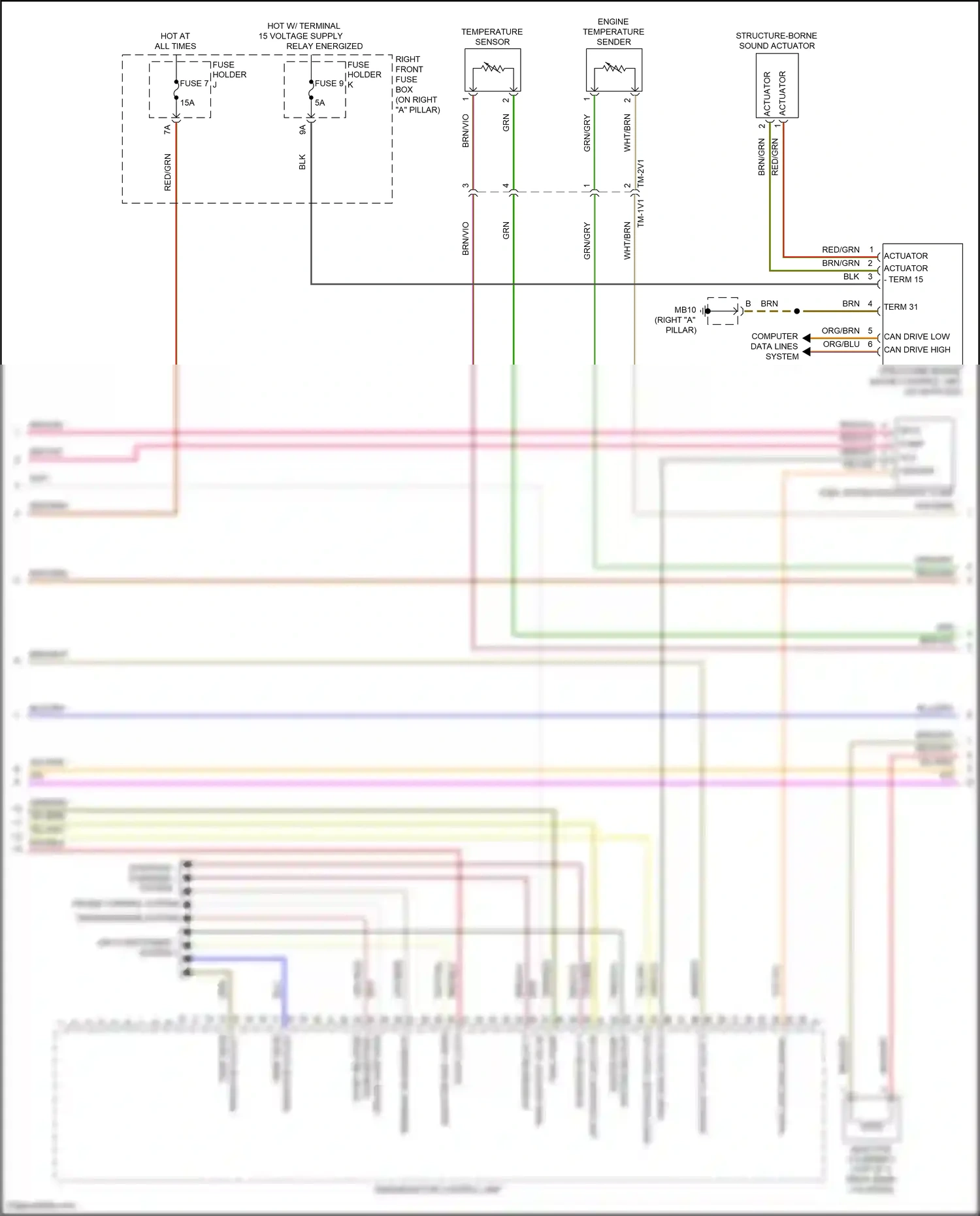 Wiring diagram start release for Porsche Panamera 4 971 facelift (2020-2023) (2 of 4)