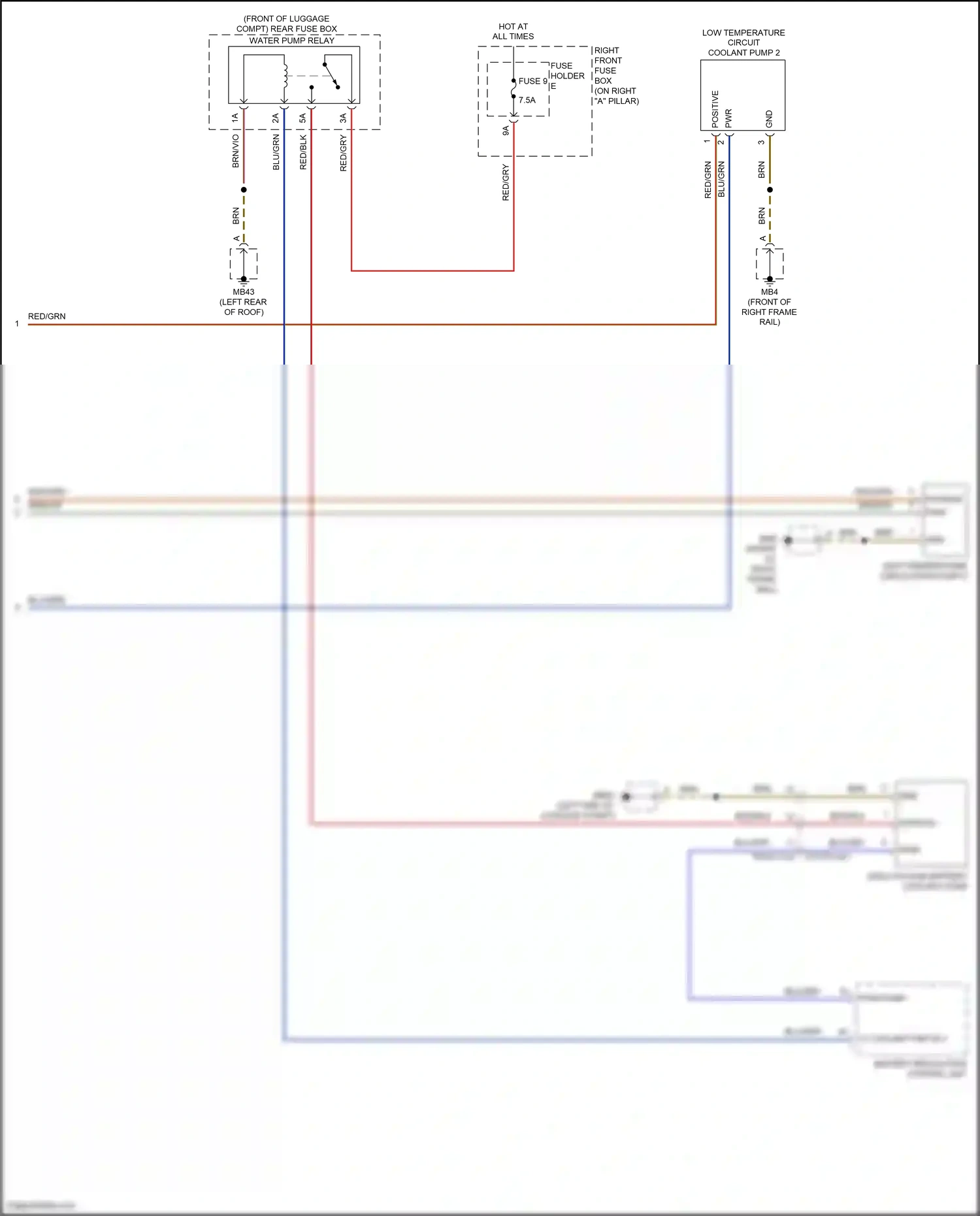 Car Wiring Diagrams for Panamera 4 Porsche 971 (2016-2020): Automatic a/c circuit (8 of 8)