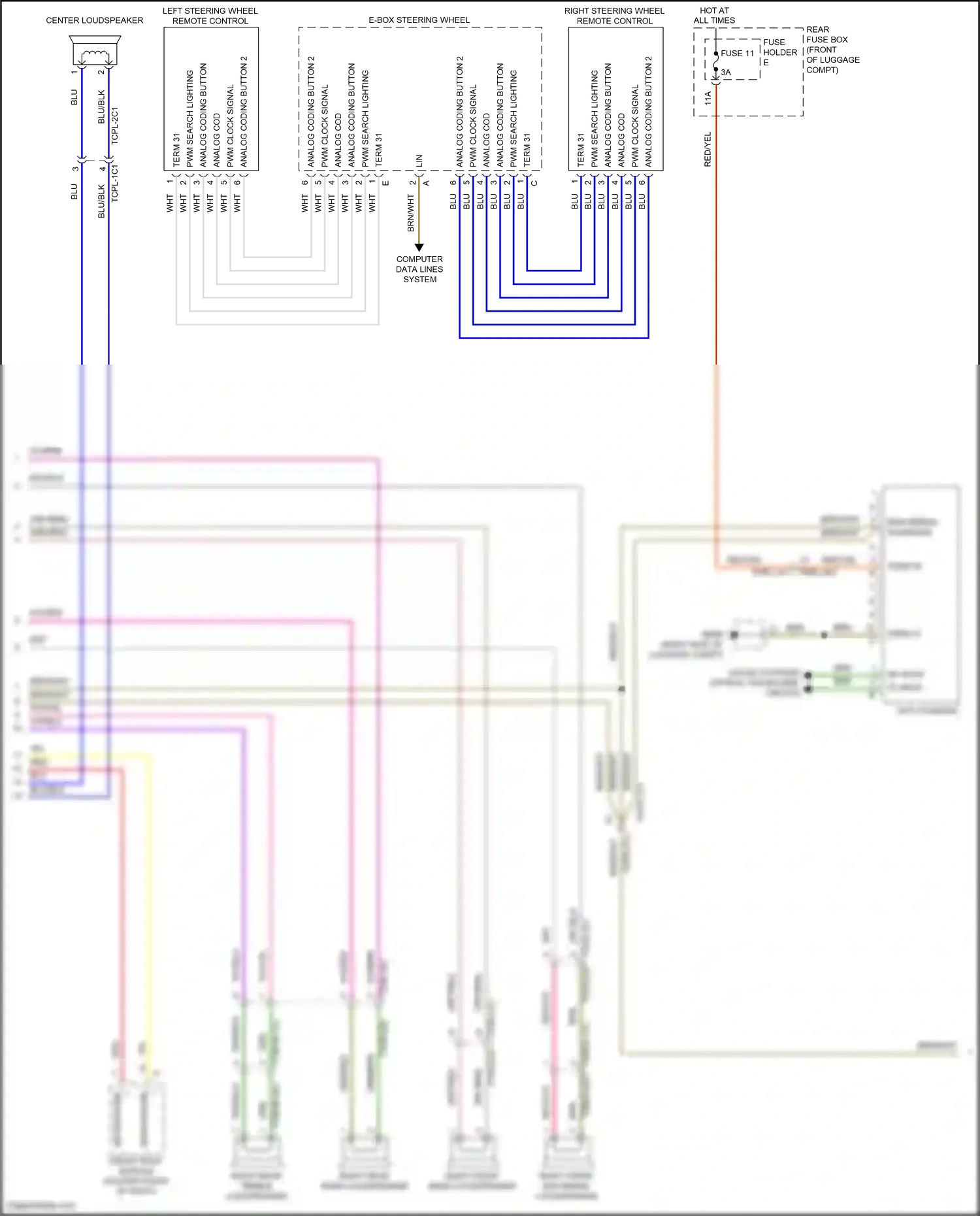 Wiring diagram 1/+ for Porsche Panamera 4 971 (2016-2020) (1 of 4)