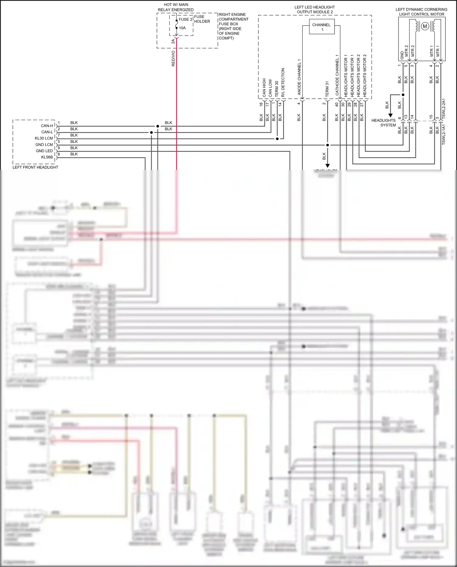Wiring diagram blk for Porsche Panamera 4 971 (2016-2020) (64 of 127)