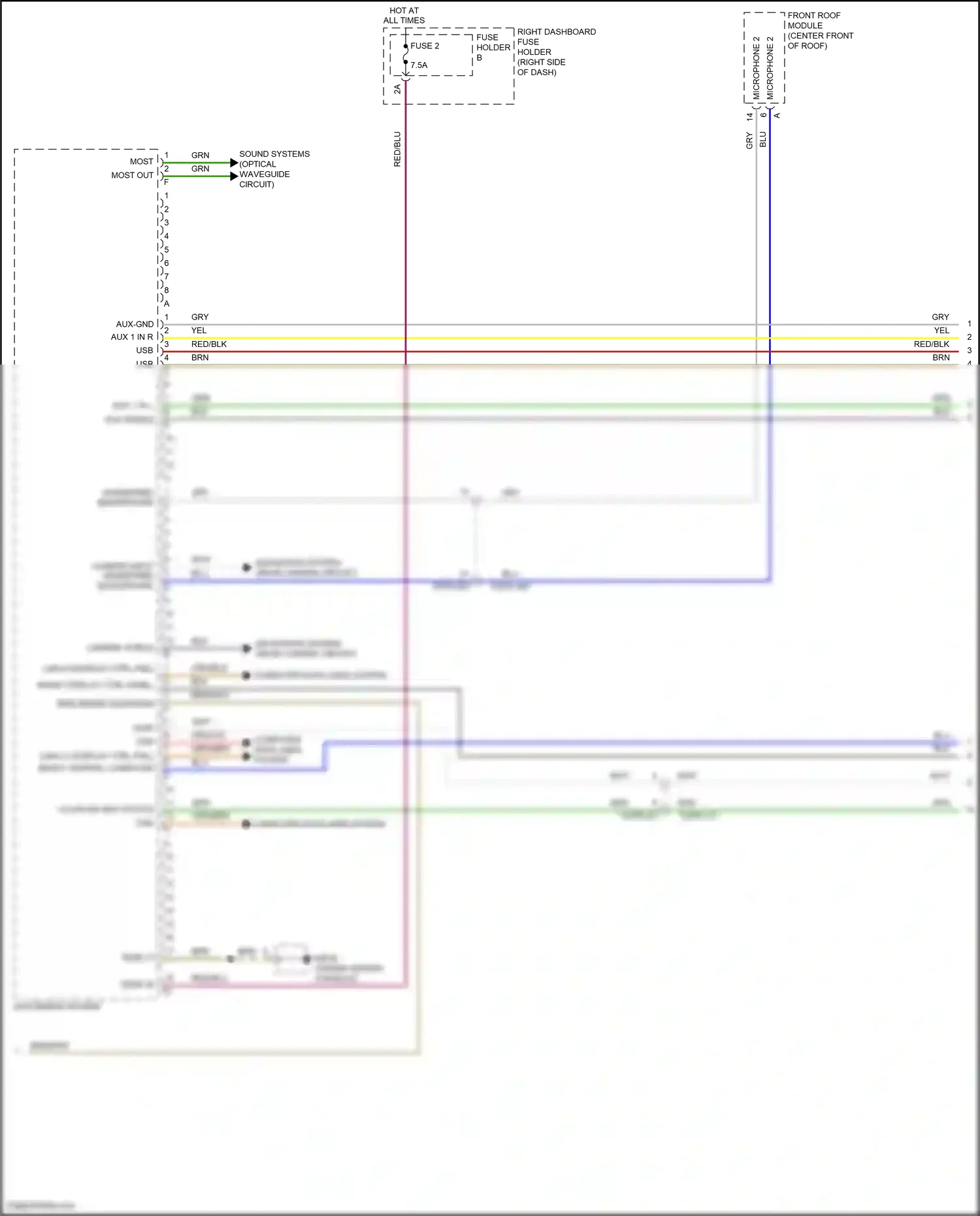 Wiring diagram blu for Porsche Panamera 4 971 (2016-2020) (45 of 108)