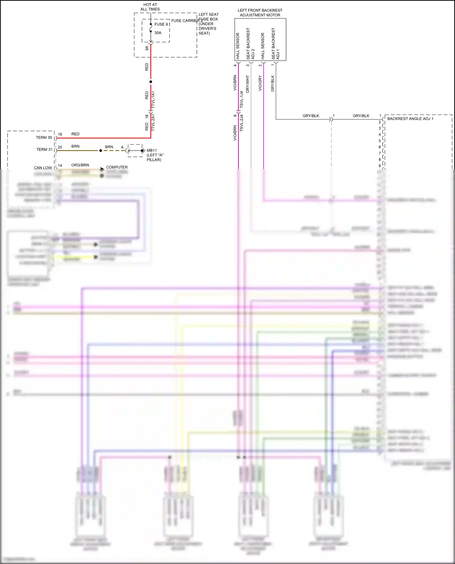Wiring diagram computer data lines system for Porsche Panamera 4 971 (2016-2020) (63 of 136)