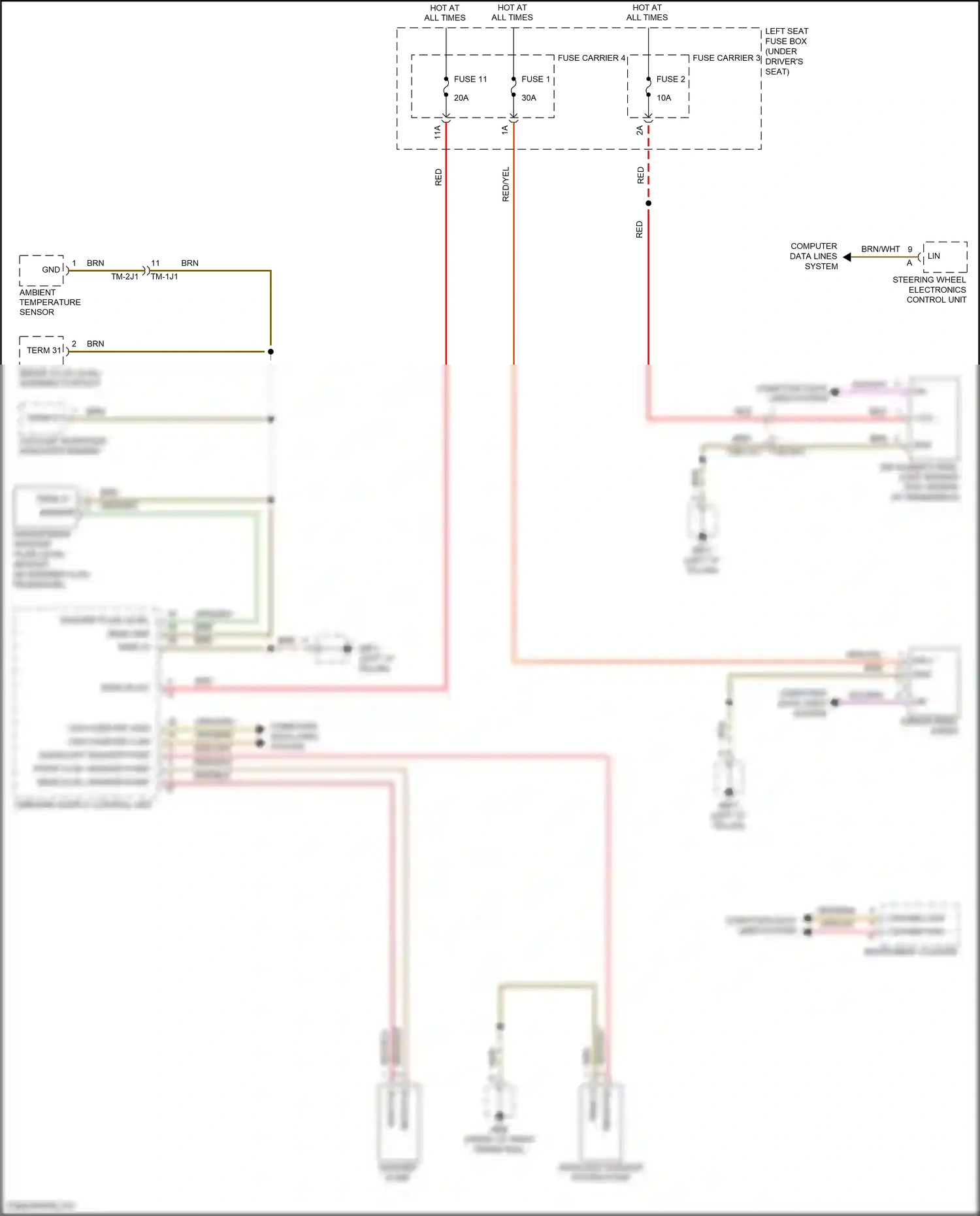 Wiring diagram computer data lines system for Porsche Panamera 4 971 (2016-2020) (53 of 136)