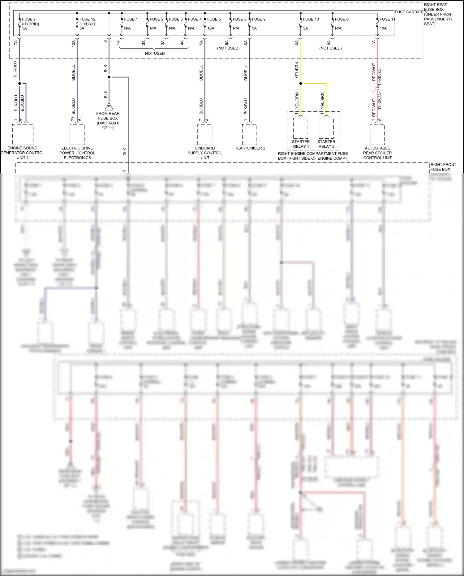 Wiring diagram fuse 2 for Porsche Panamera 4 971 (2016-2020) (4 of 56)