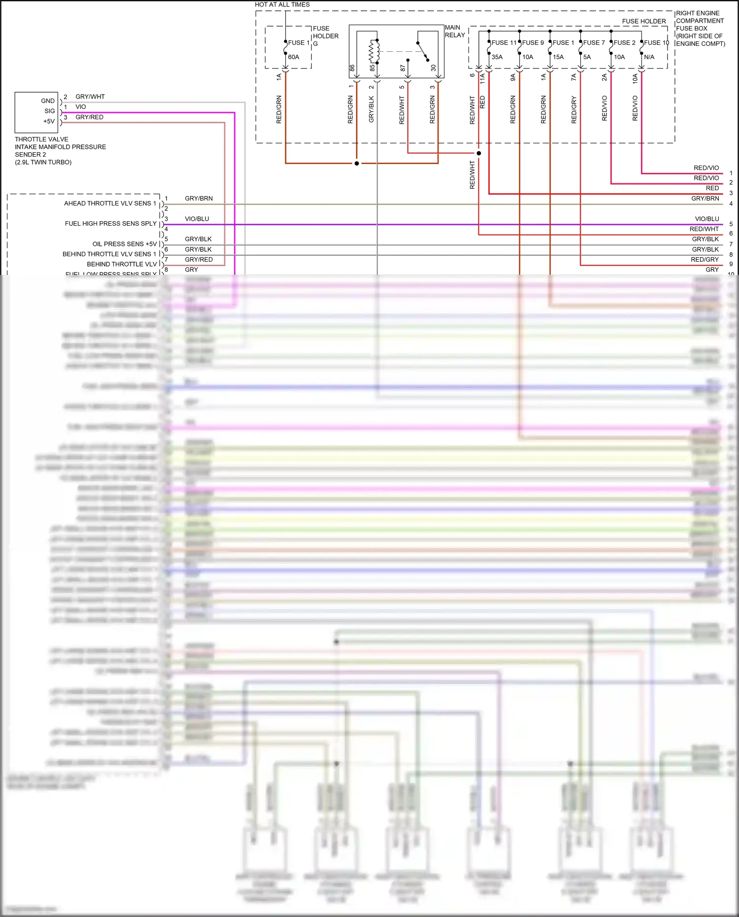 Wiring diagram fuse 2 for Porsche Panamera 4 971 (2016-2020) (42 of 56)