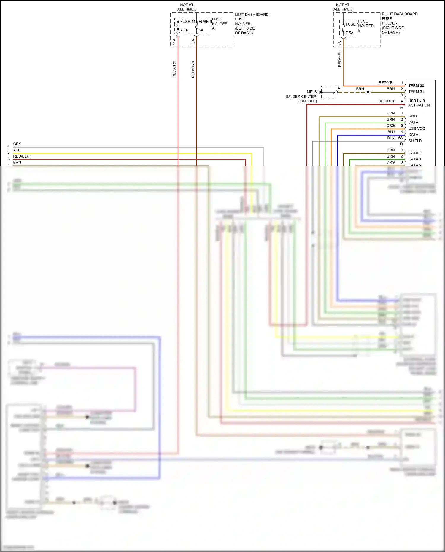 Wiring diagram fuse 4 for Porsche Panamera 4 971 (2016-2020) (17 of 36)