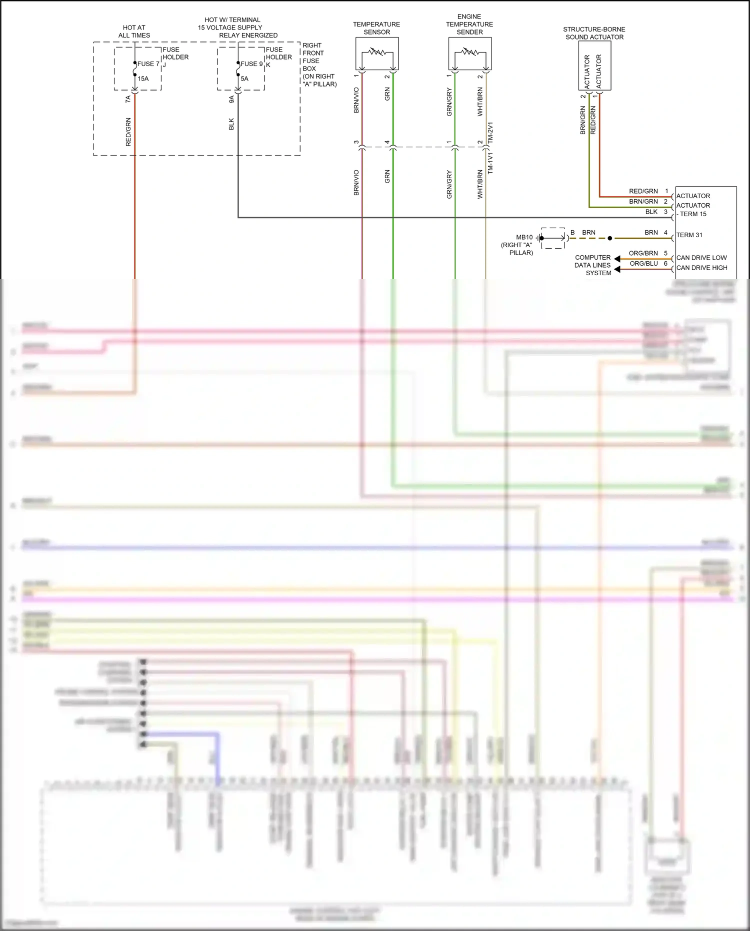 Wiring diagram heating backup for Porsche Panamera 4 971 (2016-2020) (1 of 3)