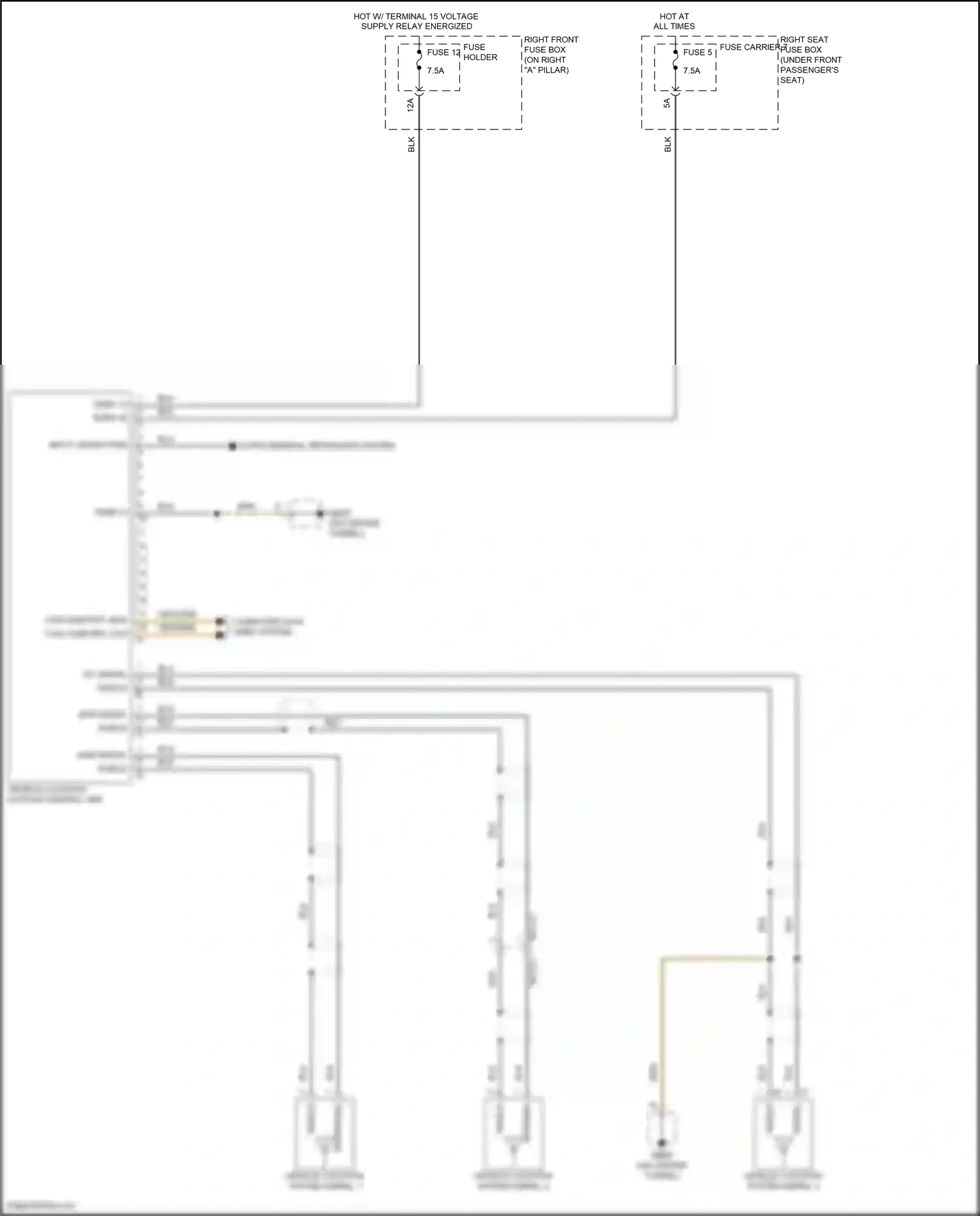 Wiring diagram input crash pwm for Porsche Panamera 4 971 (2016-2020) (1 of 1)