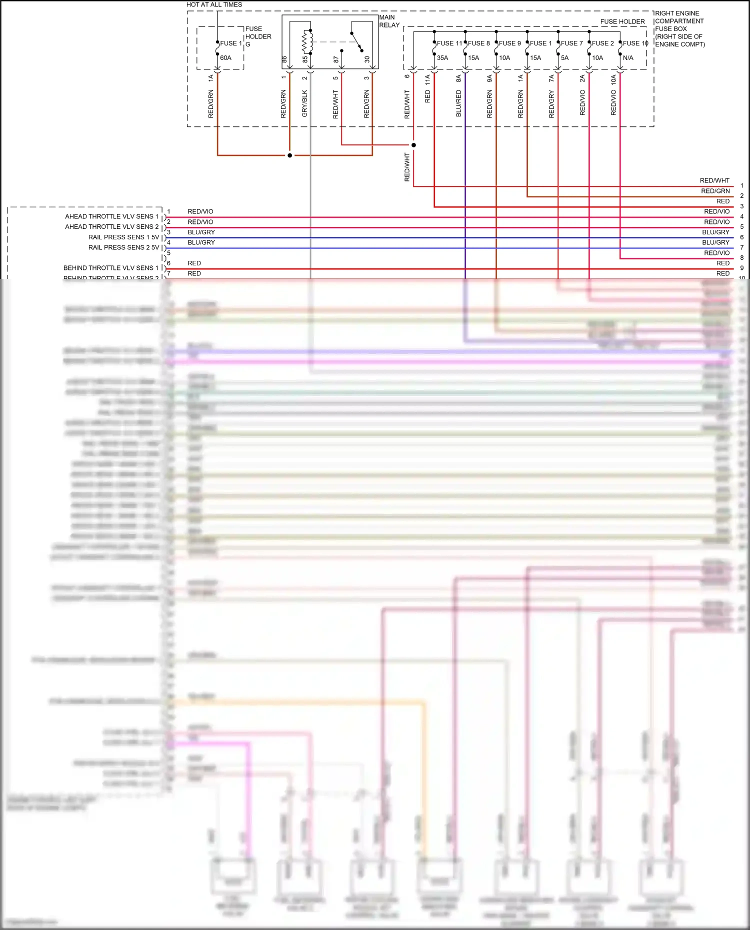 Wiring diagram main relay for Porsche Panamera 4 971 (2016-2020) (8 of 11)