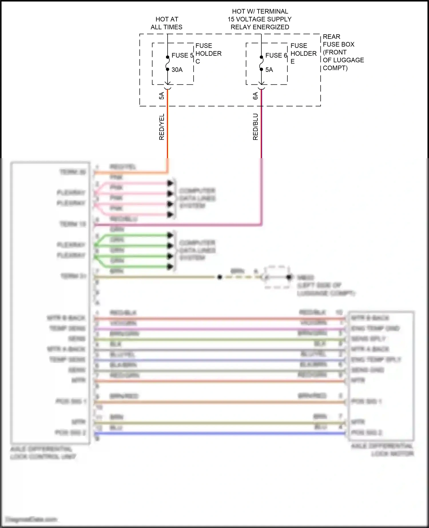 Wiring diagram mtr b back for Porsche Panamera 4 971 (2016-2020) (1 of 1)