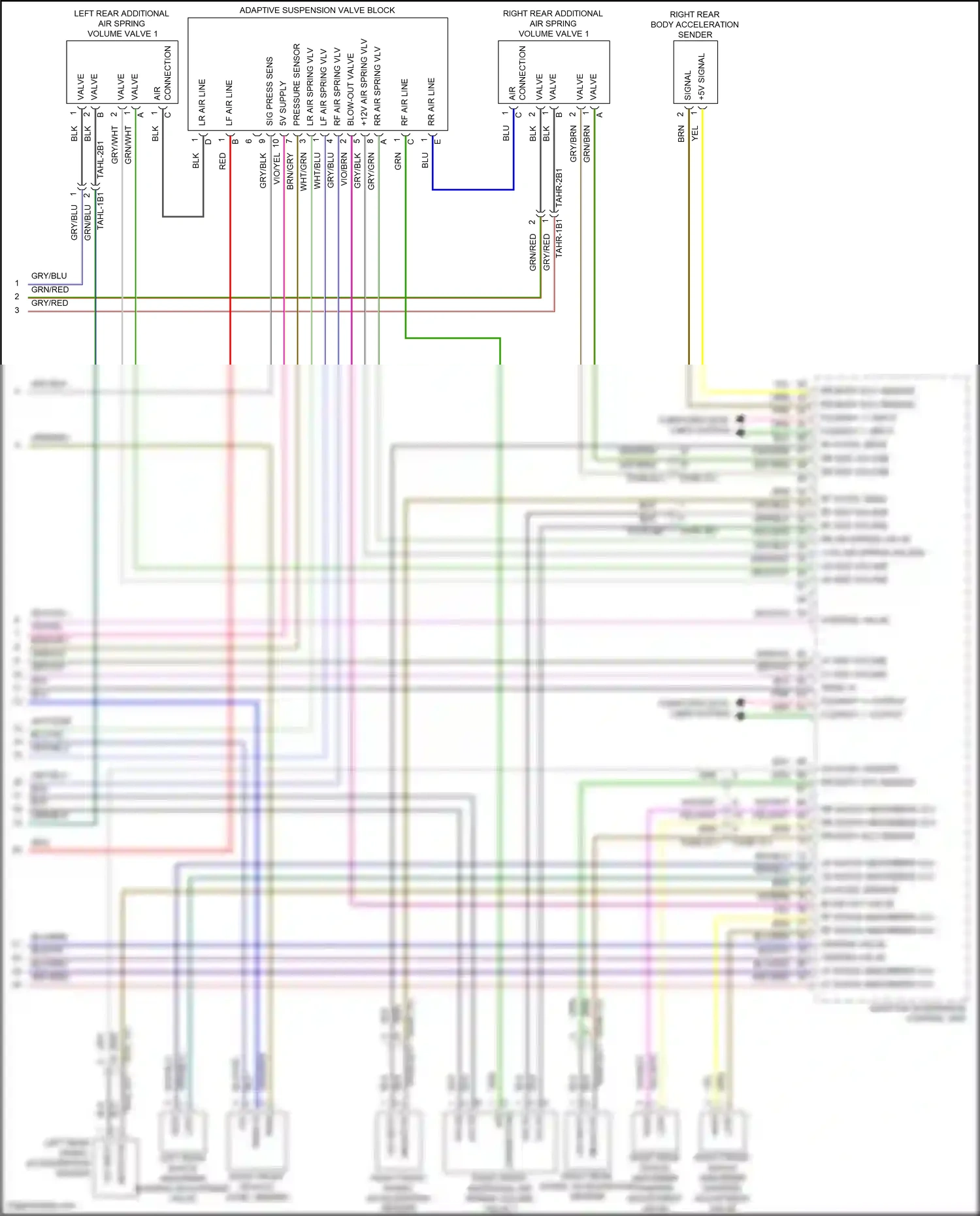 Wiring diagram pressure sensor for Porsche Panamera 4 971 (2016-2020) (1 of 1)