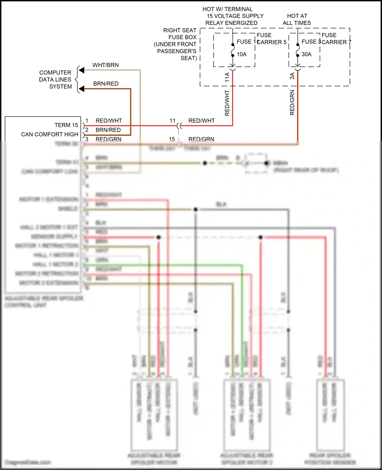 Wiring diagram sensor supply for Porsche Panamera 4 971 (2016-2020) (1 of 1)