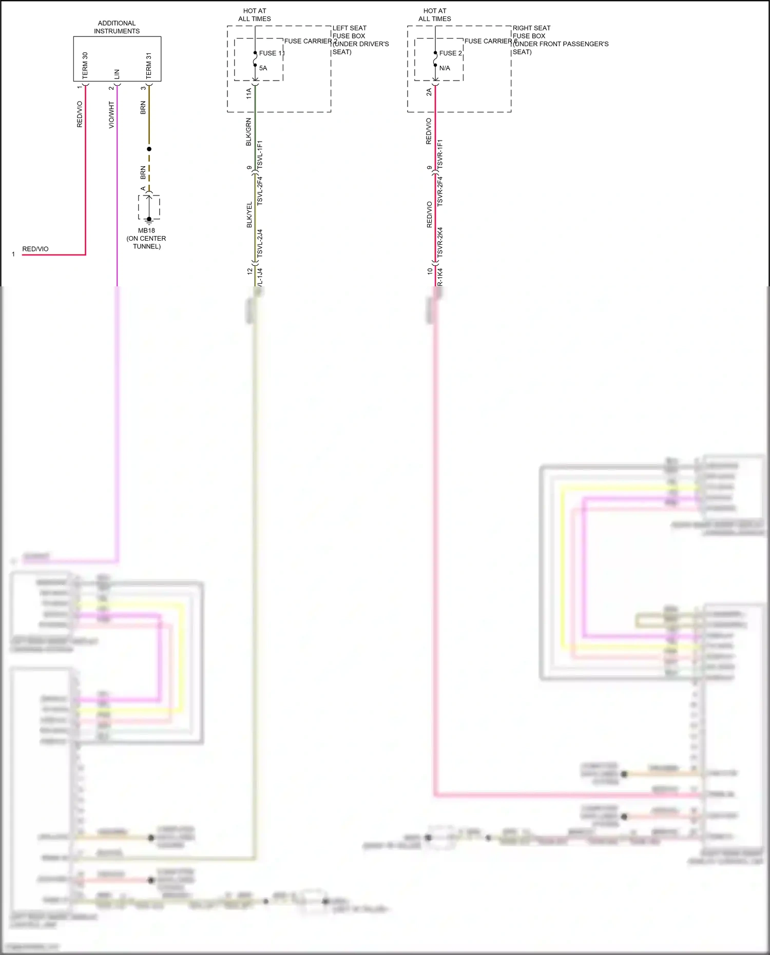 Wiring diagram tx data for Porsche Panamera 4 971 (2016-2020) (1 of 1)