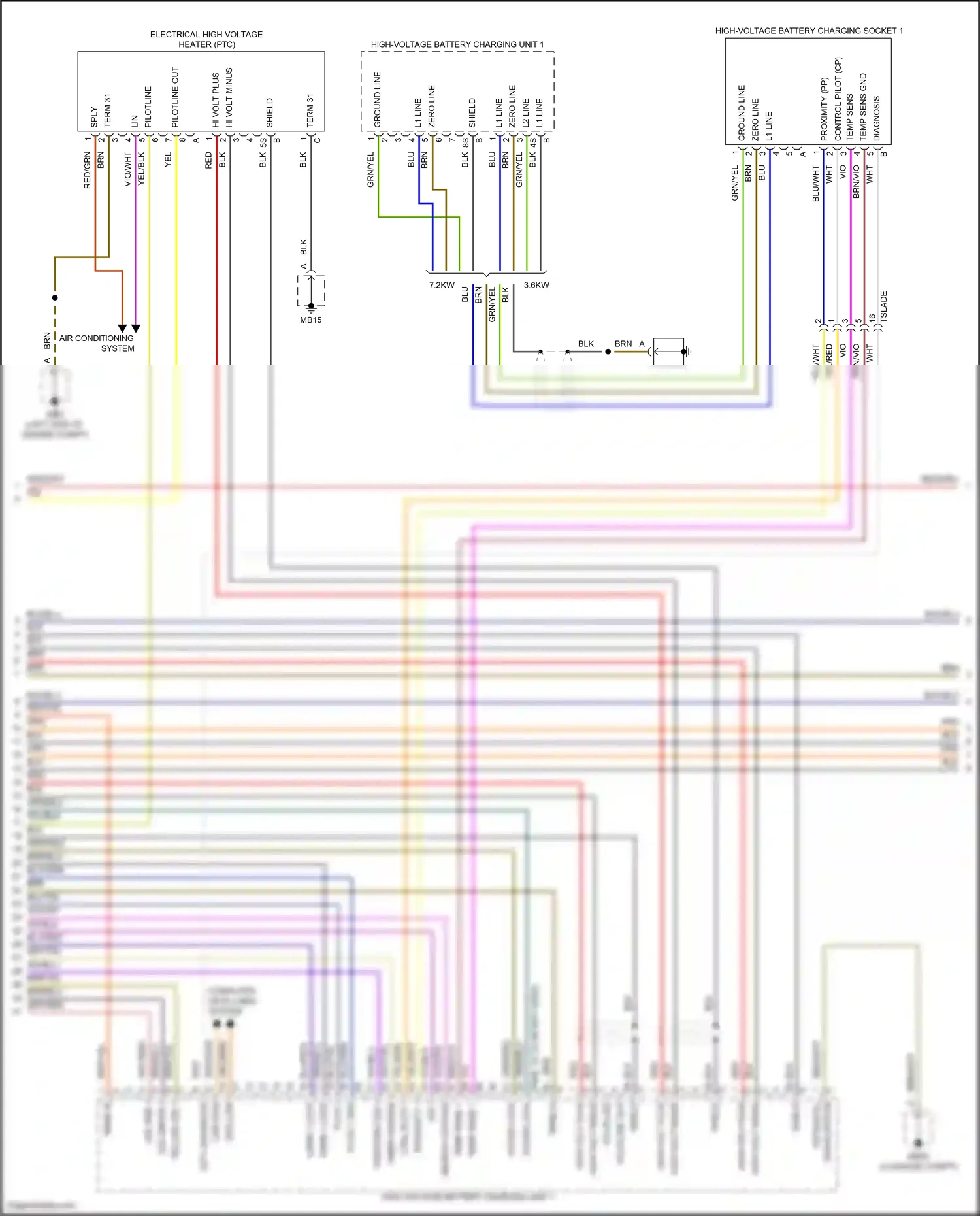 Wiring diagram vio/blk for Porsche Panamera 4 971 (2016-2020) (13 of 15)