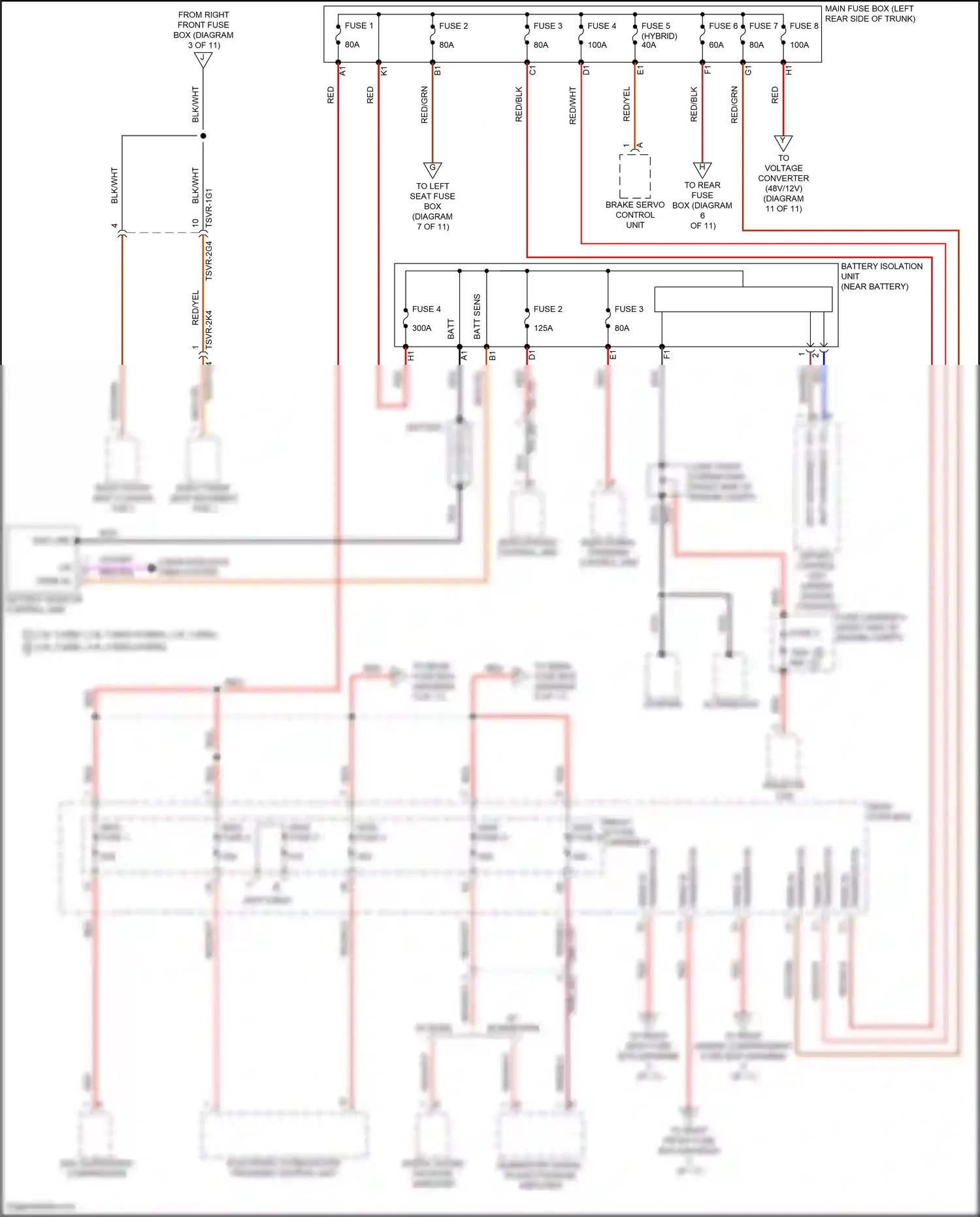 Porsche Panamera 4S 971 facelift (2020-2023) electronic stabilization program control unit wiring diagram  (6 of 8)