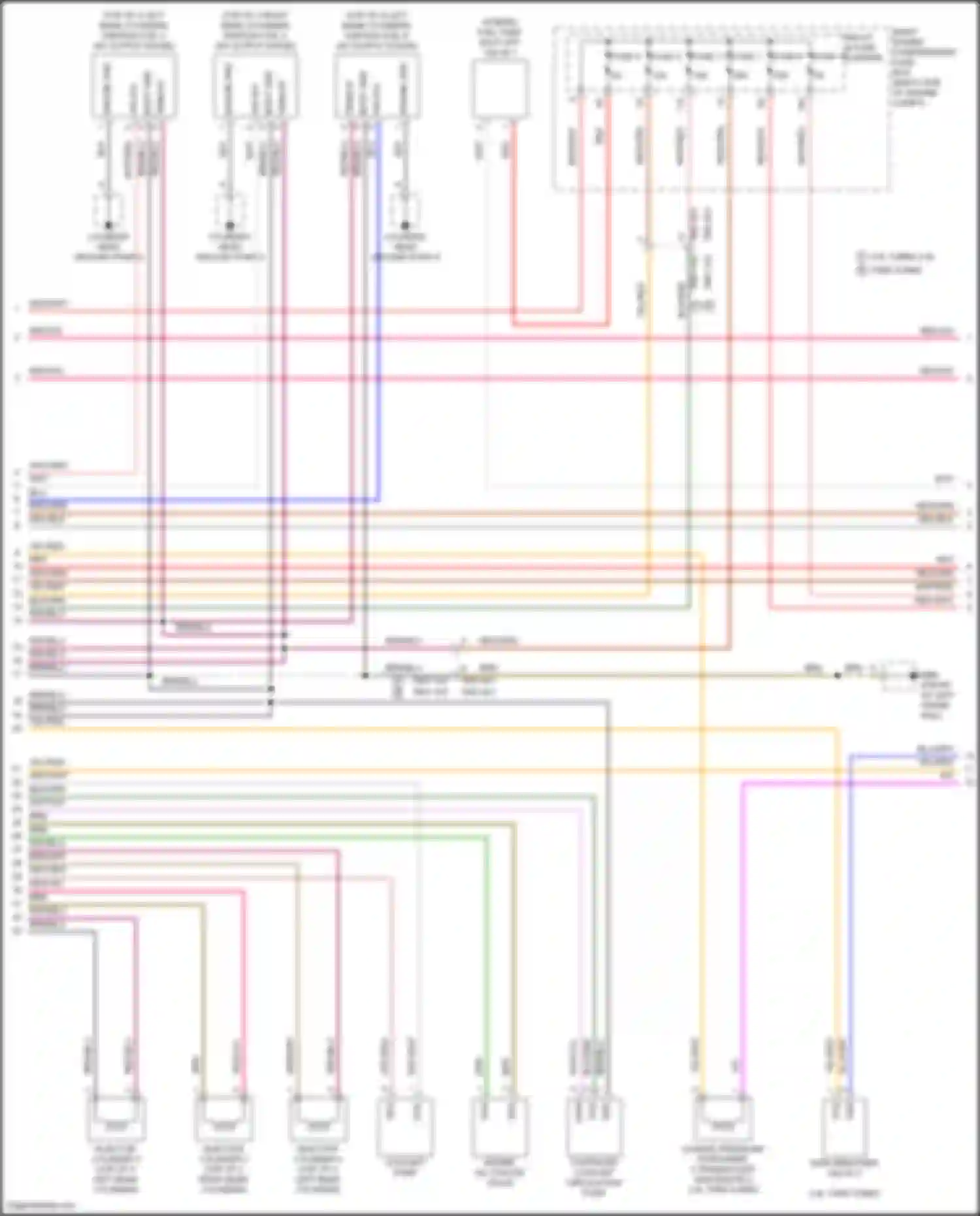 Panamera 4S Porsche 971 (2016-2020): Wiring diagram engine performance 2.9l twin turbo hybrid, engine controls circuit (4 of 8)
