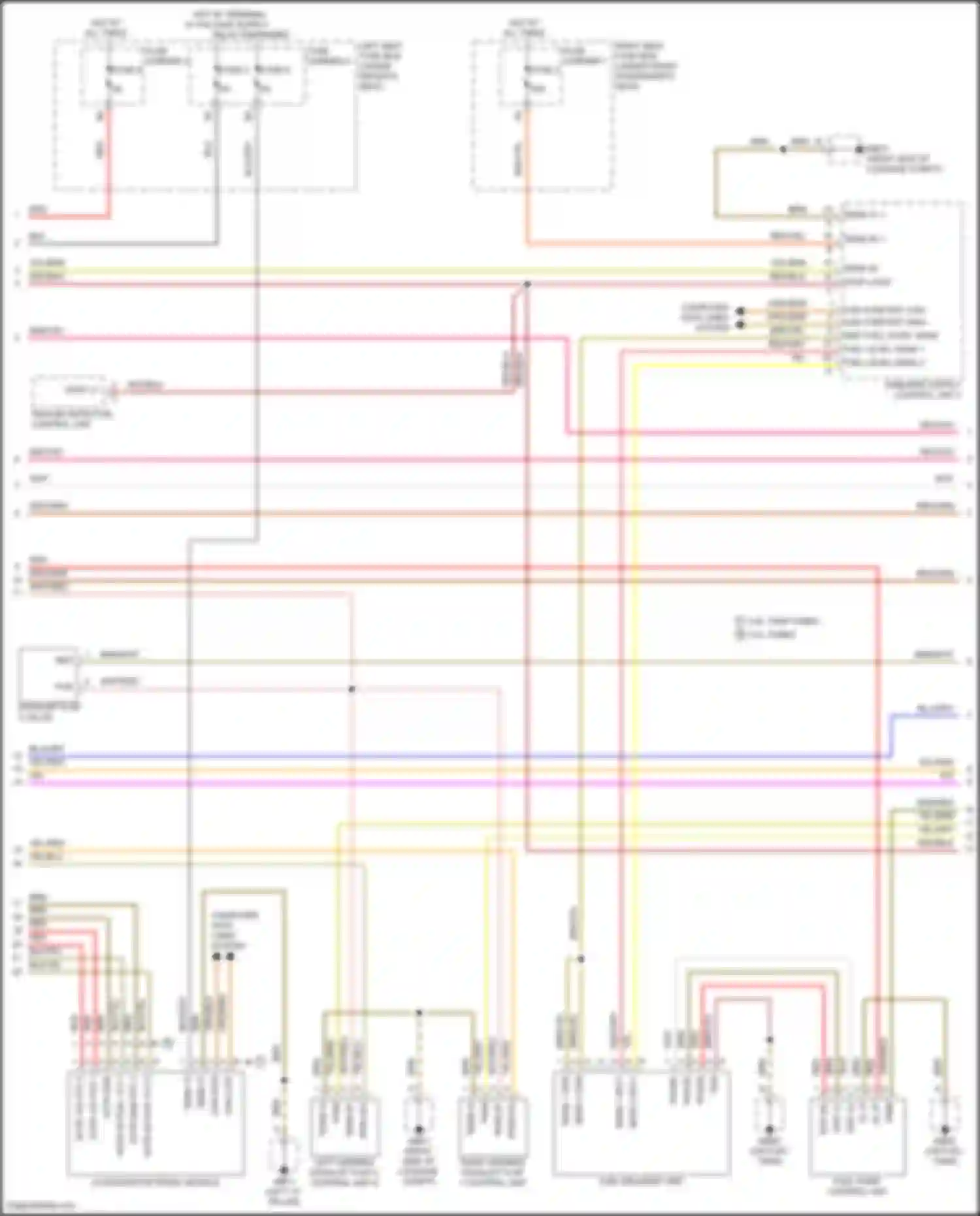 Panamera 4S Porsche 971 (2016-2020): Wiring diagram engine performance 2.9l twin turbo hybrid, engine controls circuit (6 of 8)