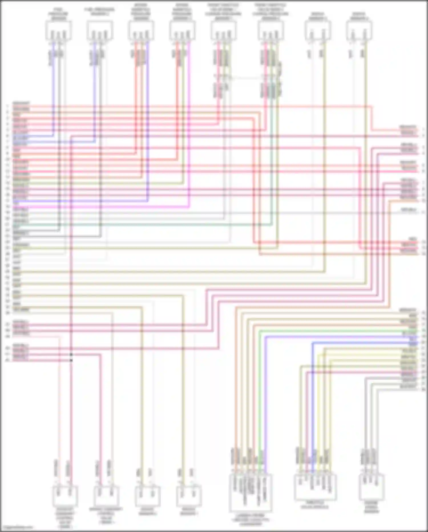 Panamera 4S Porsche 971 (2016-2020): Wiring diagram engine performance 4.0l twin turbo hybrid, engine controls circuit (2 of 9)