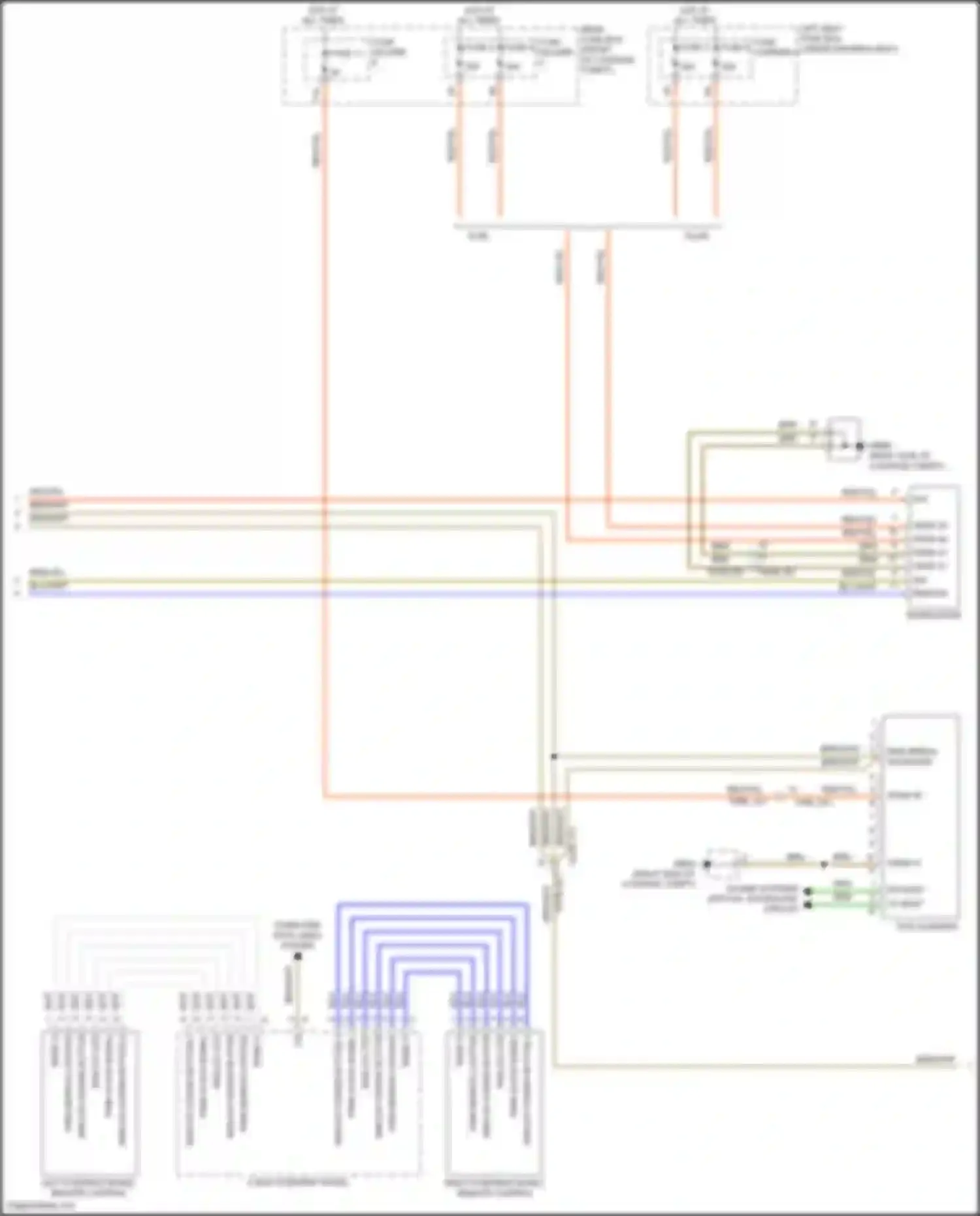 Wiring diagram analog coding button for Porsche Panamera 4S 971 (2016-2020) (3 of 5)