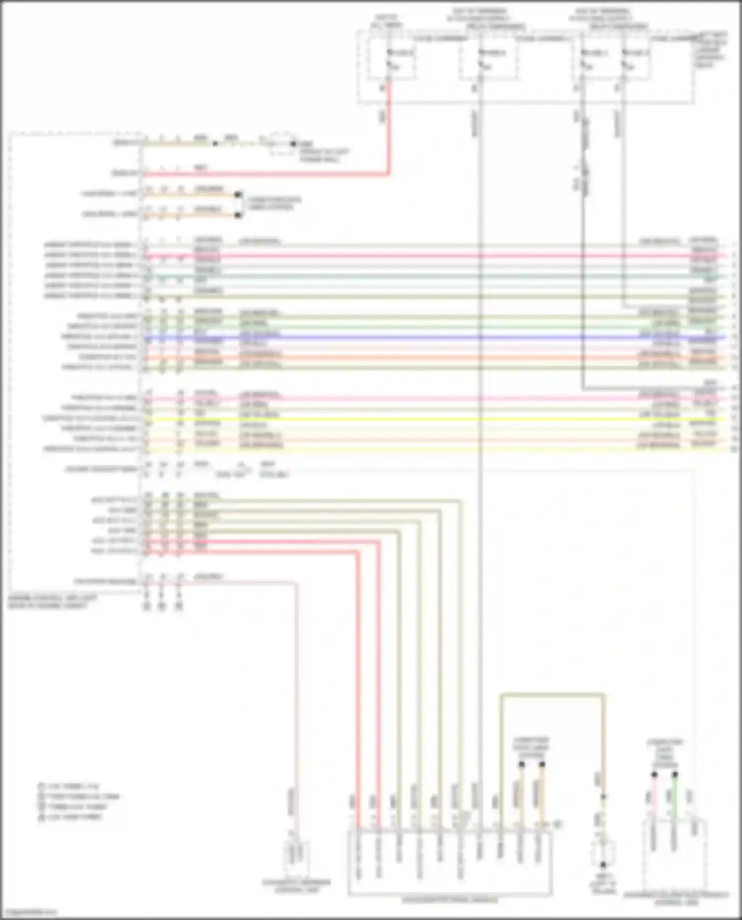 Wiring diagram automatic gearbox control unit for Porsche Panamera 4S 971 (2016-2020) (3 of 7)