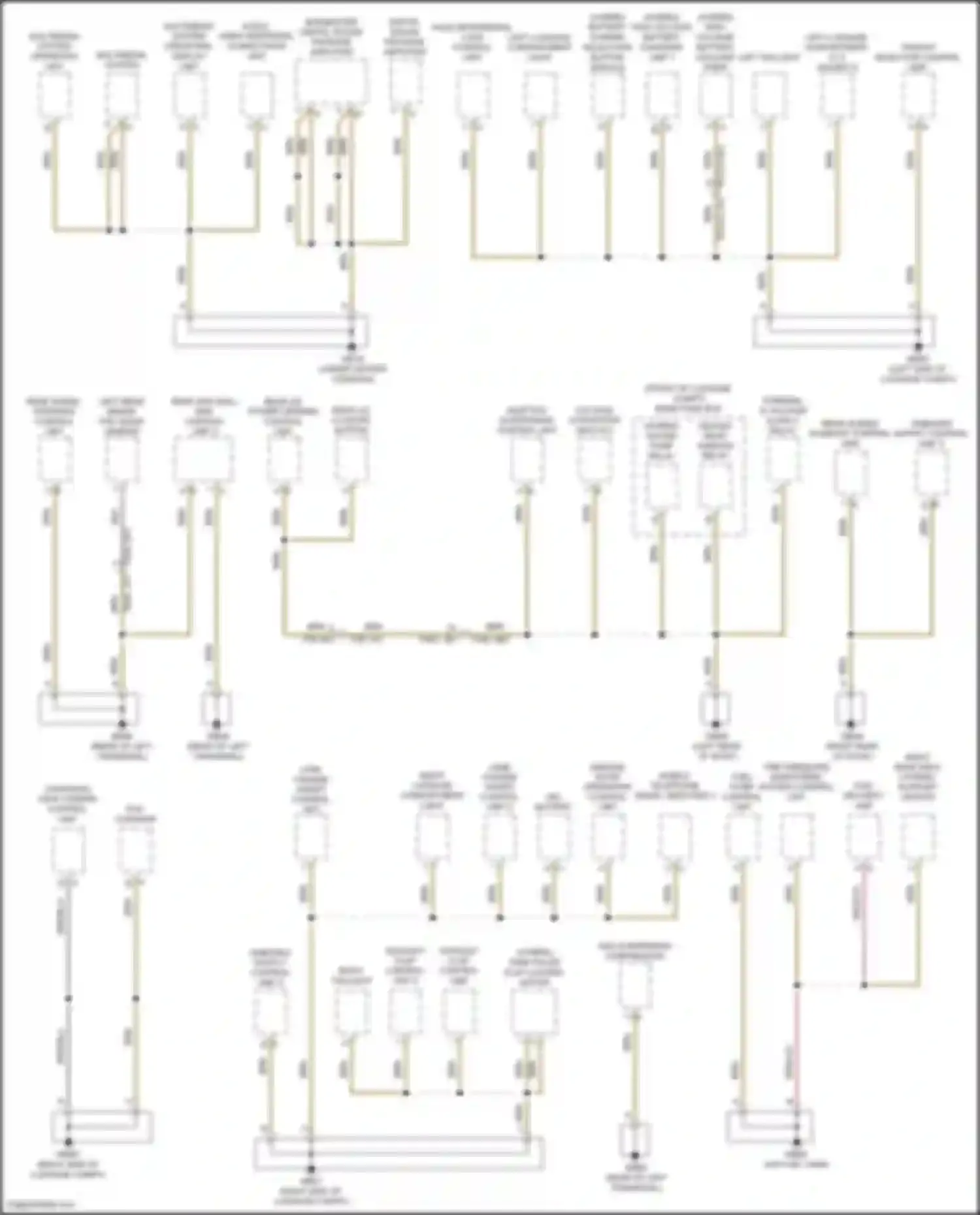 Wiring diagram axle differential lock control unit for Porsche Panamera 4S 971 (2016-2020) (2 of 5)
